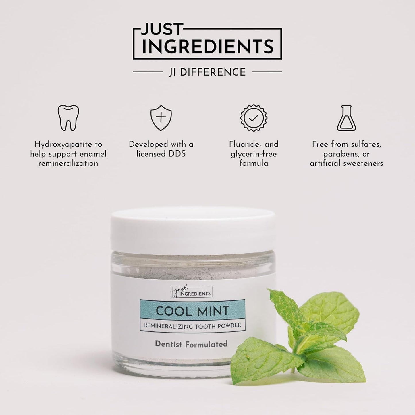 Remineralizing Tooth Powder – Fluoride-Free Oral Care – Gently Cleans & Whitens – Supports Strong Teeth & Fresh Breath – Vegan, Non-GMO, Made with Real Food Ingredients (Regular, Remineralizing)