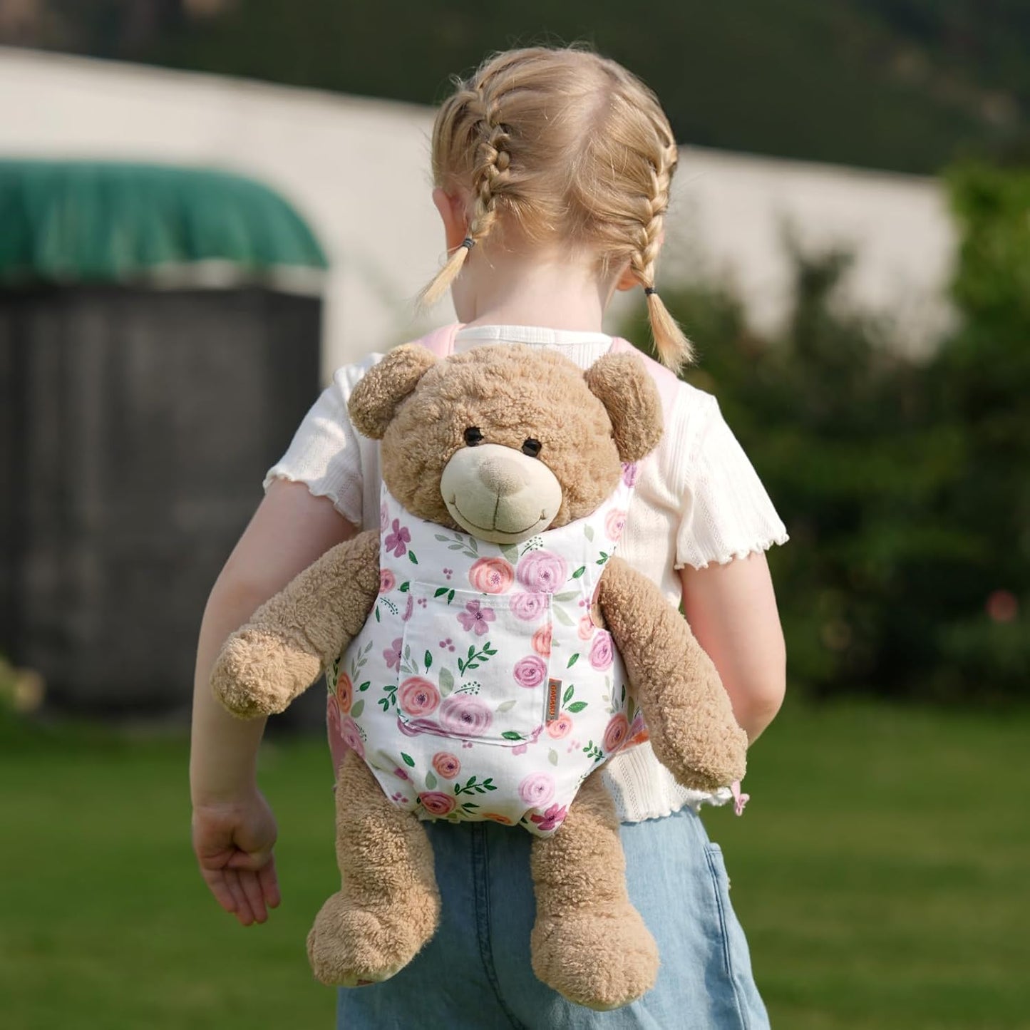 GAGAKU Toy Baby Dolls Carrier for Kids, Reborn Baby Doll Carrier Accessories for Toddlers & Girls - Rose