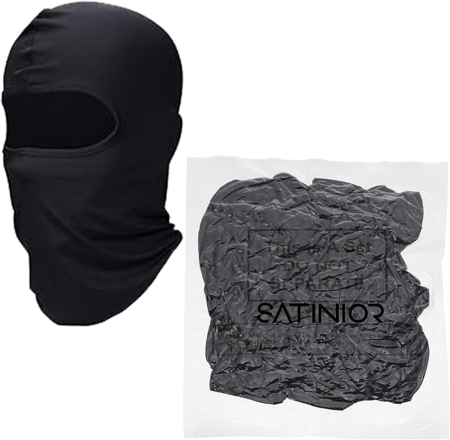 SATINIOR 6 Pcs Ski Mask Cover Balaclava Full Face Mask Summer Face Cover UV Windproof Balaclava for Men Women Outdoor Sports