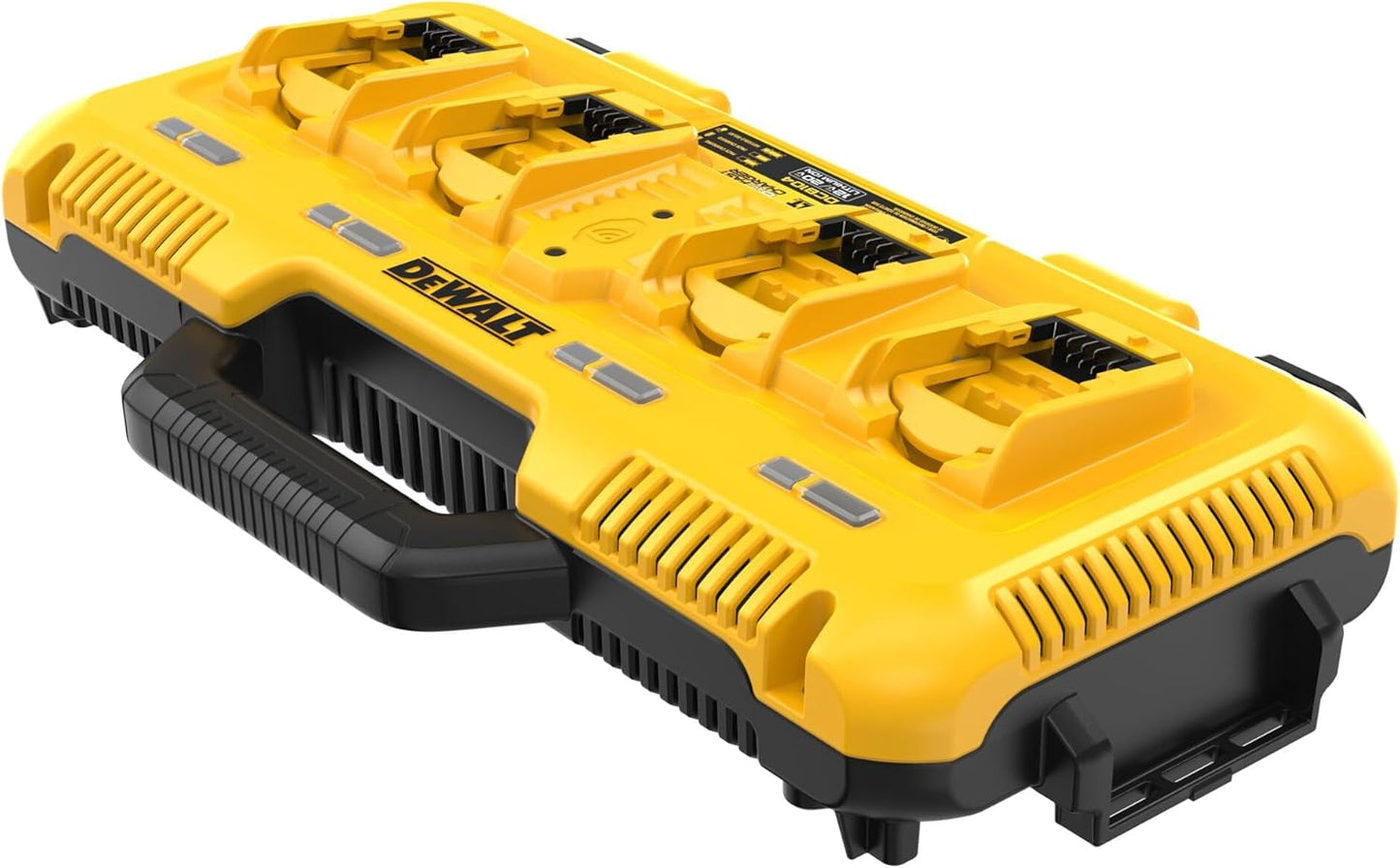 DEWALT Battery Charger for 12V MAX, 20V MAX and FLEXVOLT 20V/60V MAX Batteries, 8 Amp, 4 Port Simultaneous Fast Charging Station (DCB104)