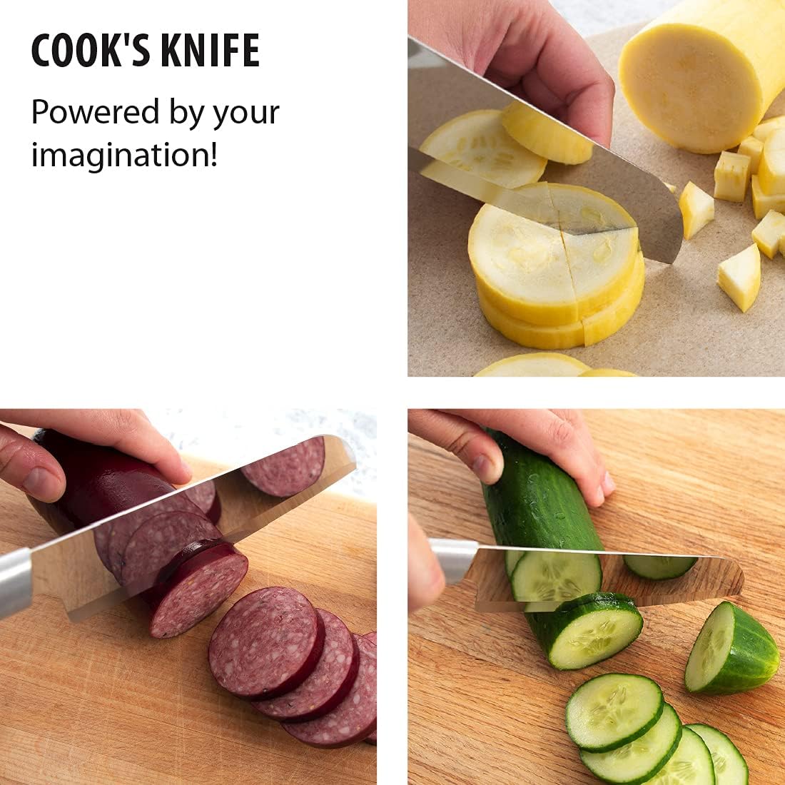 Rada Cutlery Cook’s Knife (R134), 6.25" Stainless Steel Blade, Silver Handle