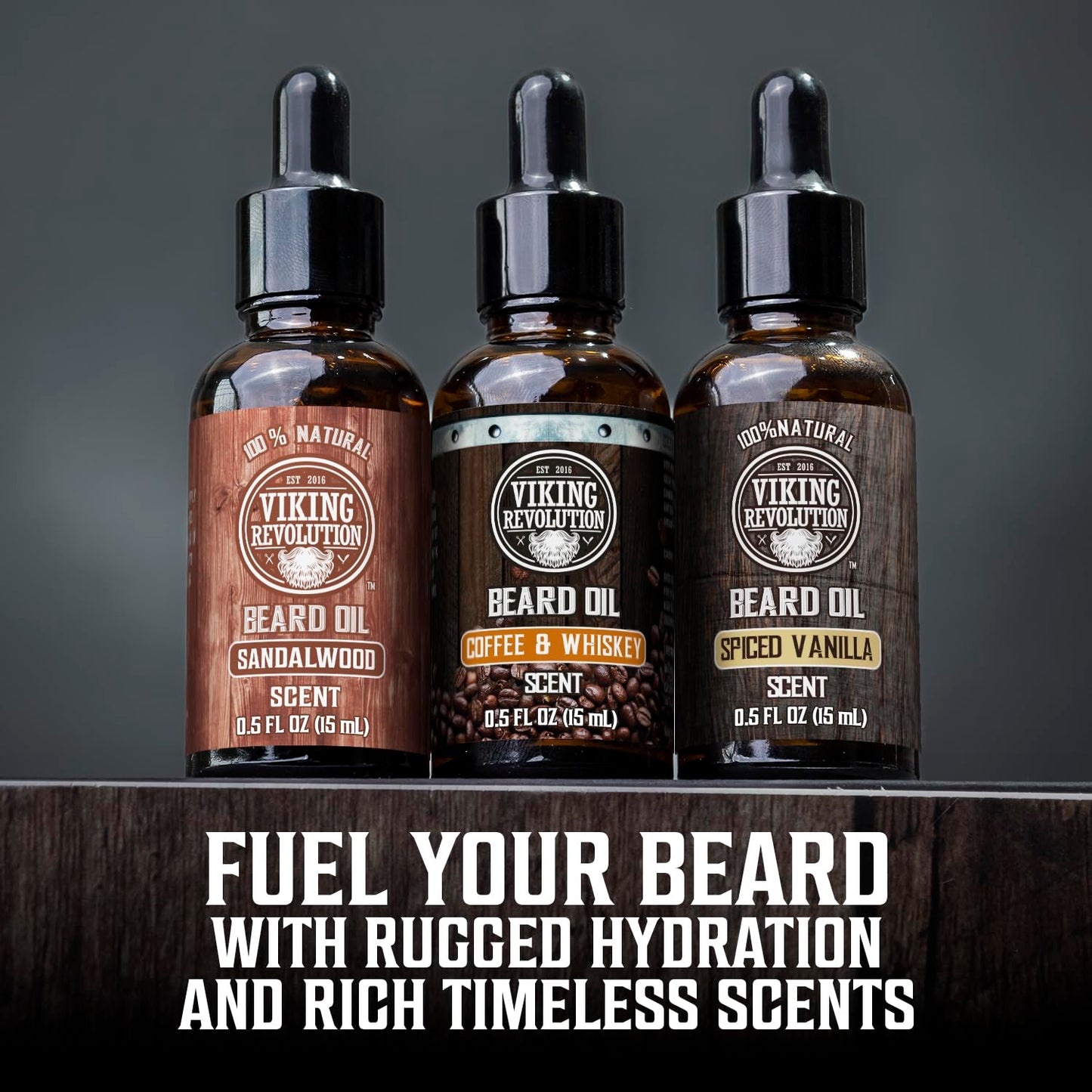 Viking Revolution Ultimate Beard Care Collection - Gifts for Men Includes Oil, Balm, Brush, Comb and Pen - Beard Kit for Men with Sandalwood, Spiced Vanilla, Coffee Whiskey, Sweet Tobacco
