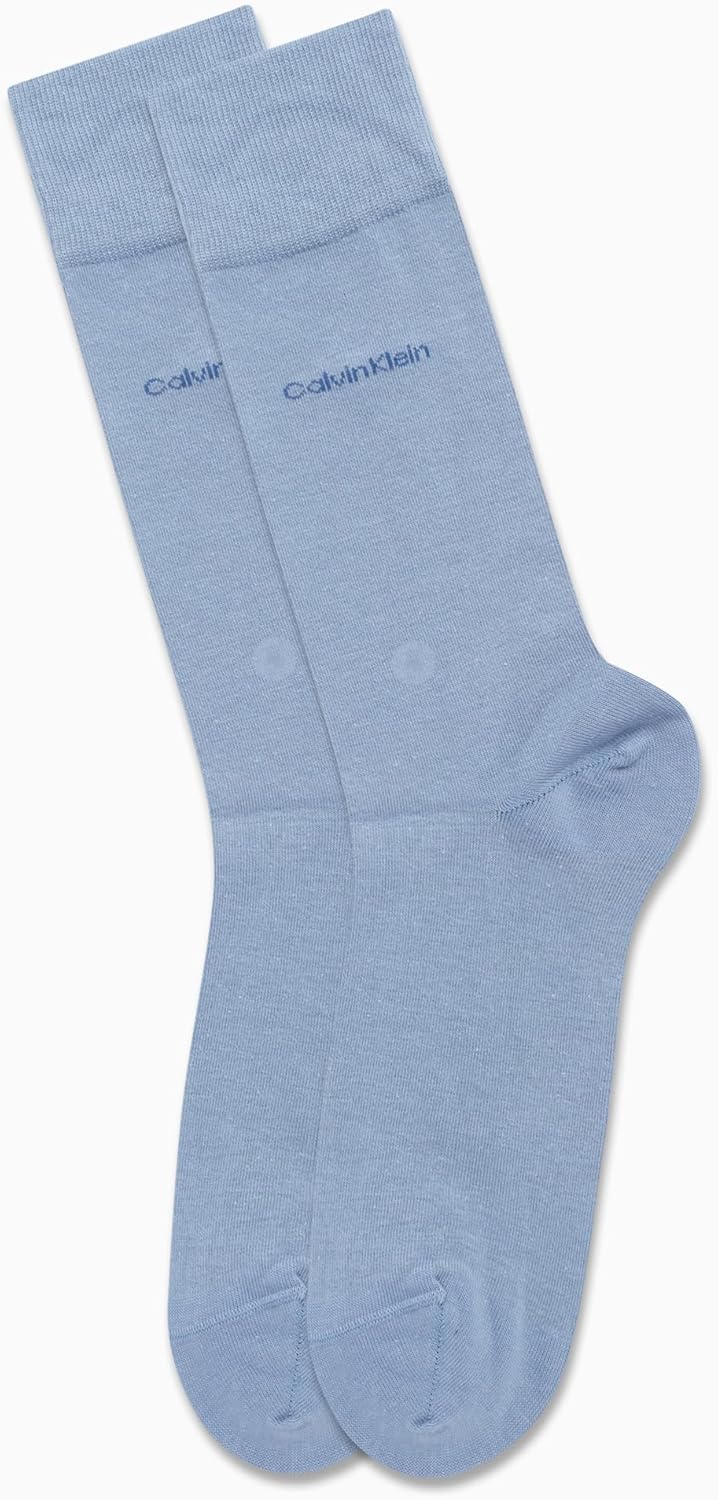 Calvin Klein Men's Dress Lightweight Stretch Crew Socks (2-Pack)