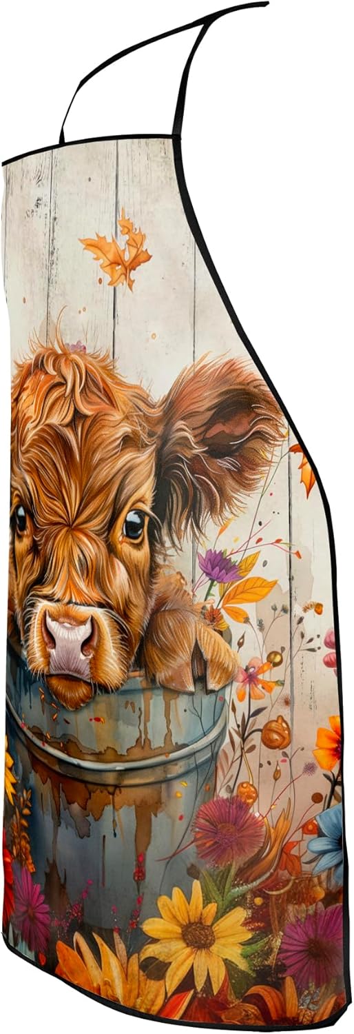 Funny Apron for Men Women Baking Gardening Sewing BBQ Waterproof Cute Gifts