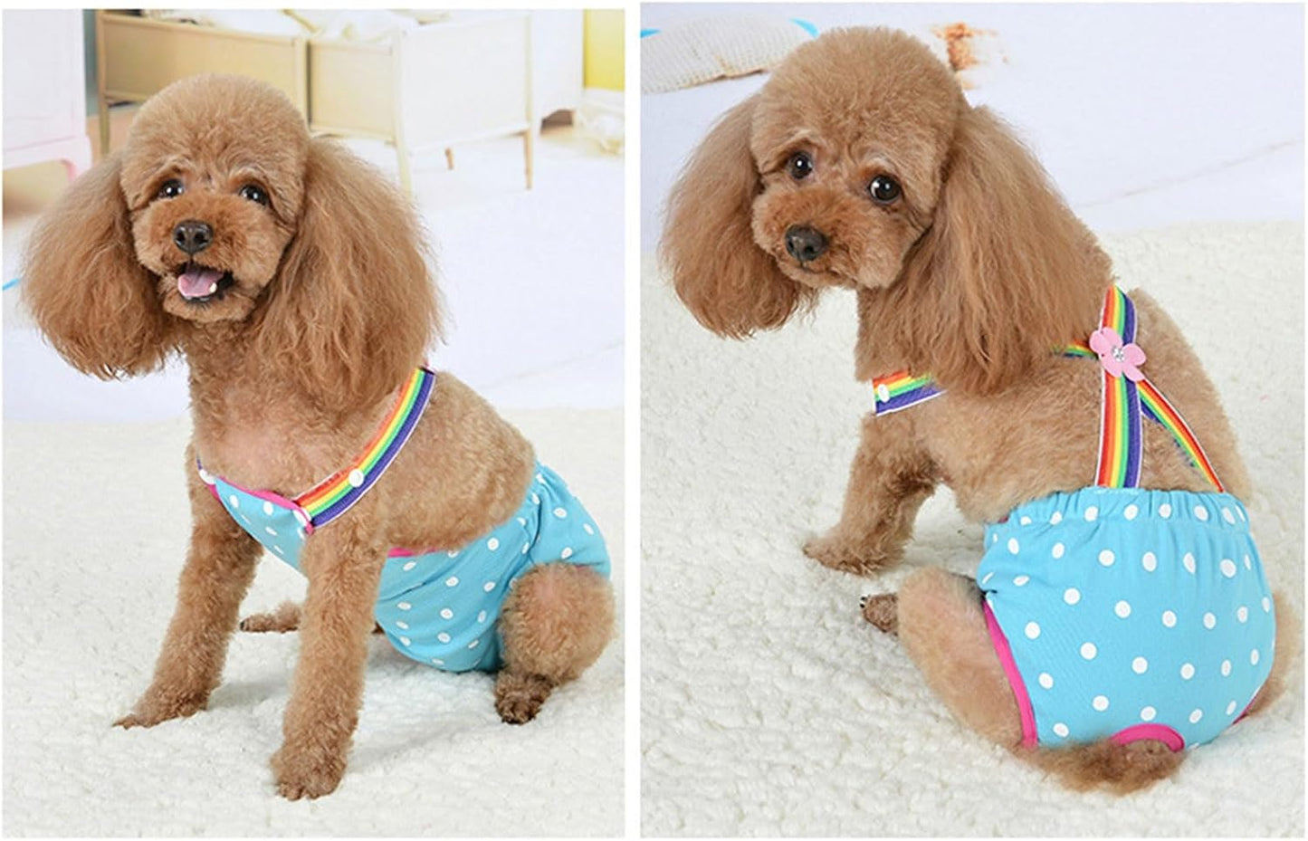 Dog Diaper Sanitary Panties Girl Underwears Jumpsuits for Girl Female Dogs Pet Suspenders Diaper Shorts Nappies