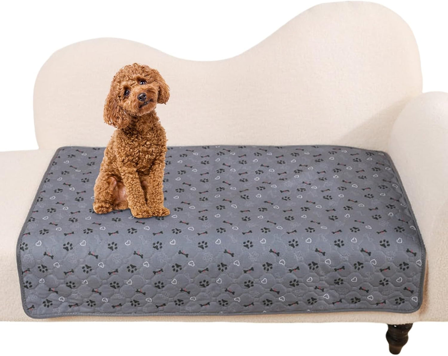 Dog Pee Pads, Puppy Training Sheets, 39.37x27.56 Inches Fast Drying Absorbent Mat, Non Slip Liner for Nursing Home Travel Vet Clinics Elderly Care Crate and Pet Hygiene Maintenance