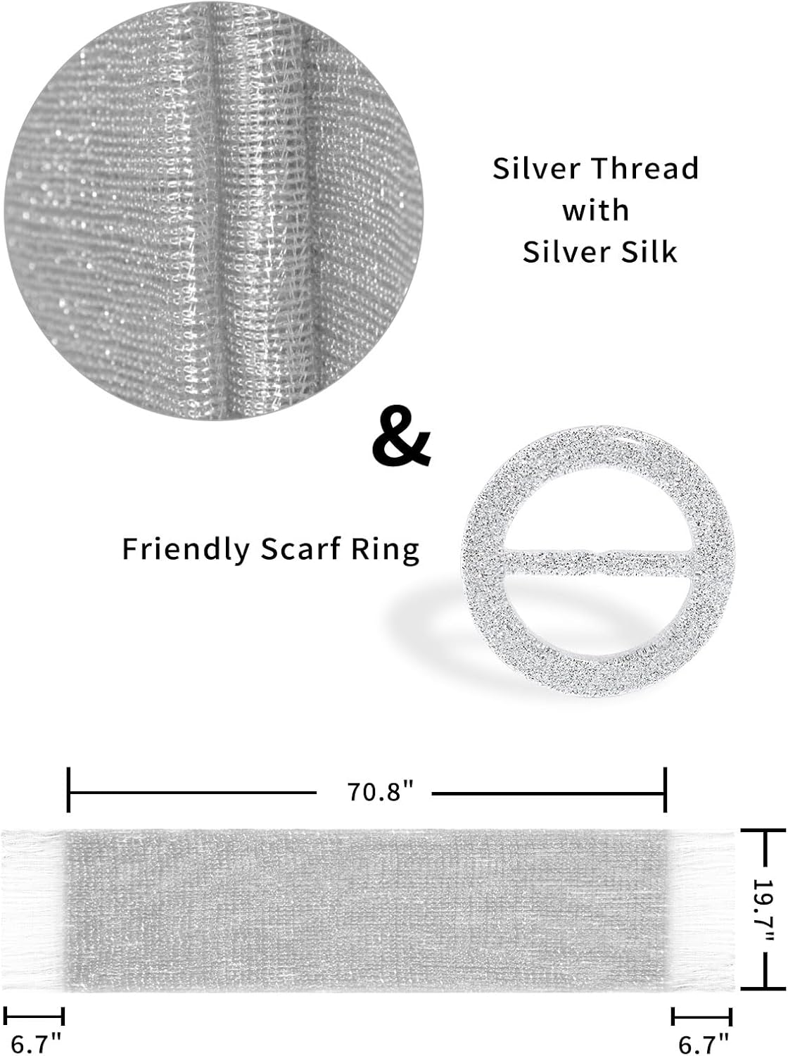 Rheane Shawls and Wraps for Evening Dress, Sparkle Shawls for Women with Buckle - Elegant Wedding Party Formal Shoulder Wrap