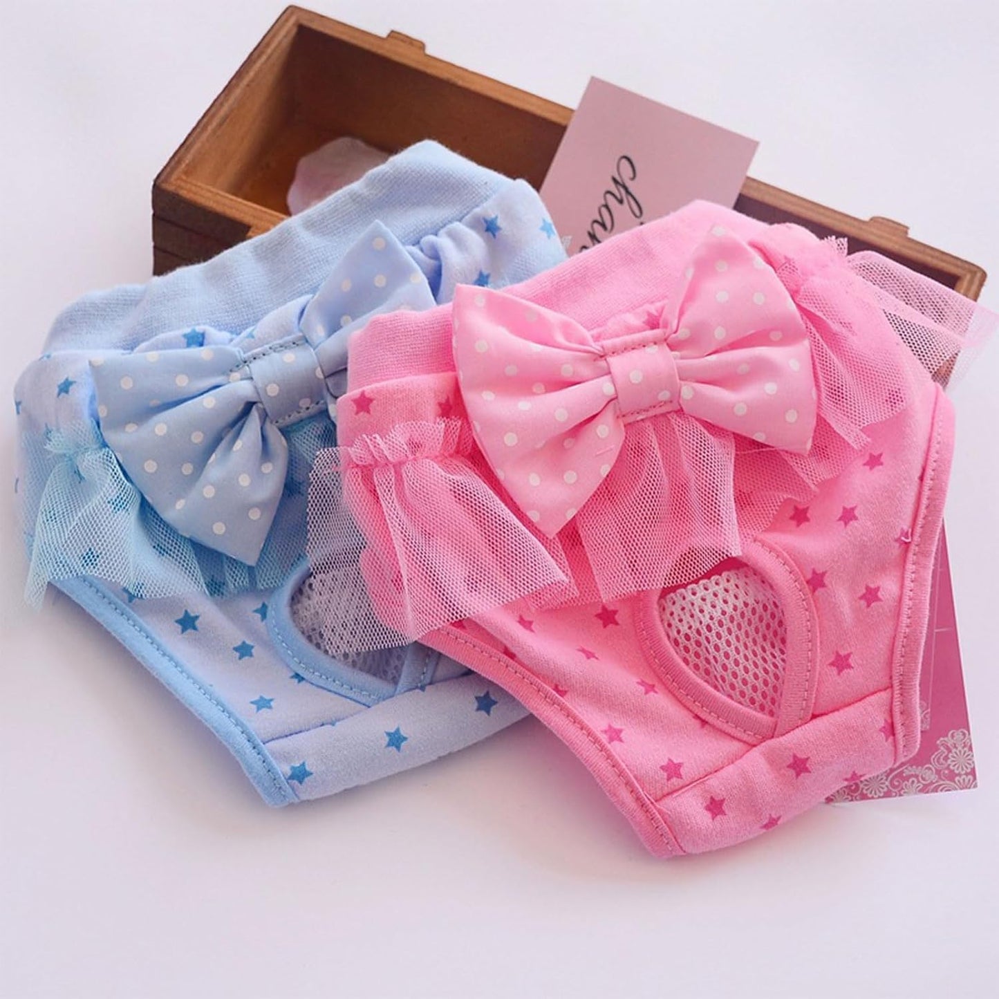 Dog Diaper Sanitary Panties for Girl Female Pet Physiological Pantie for Small Pet Kitten Jumpsuits Briefs Short Diapers Diapers Washable