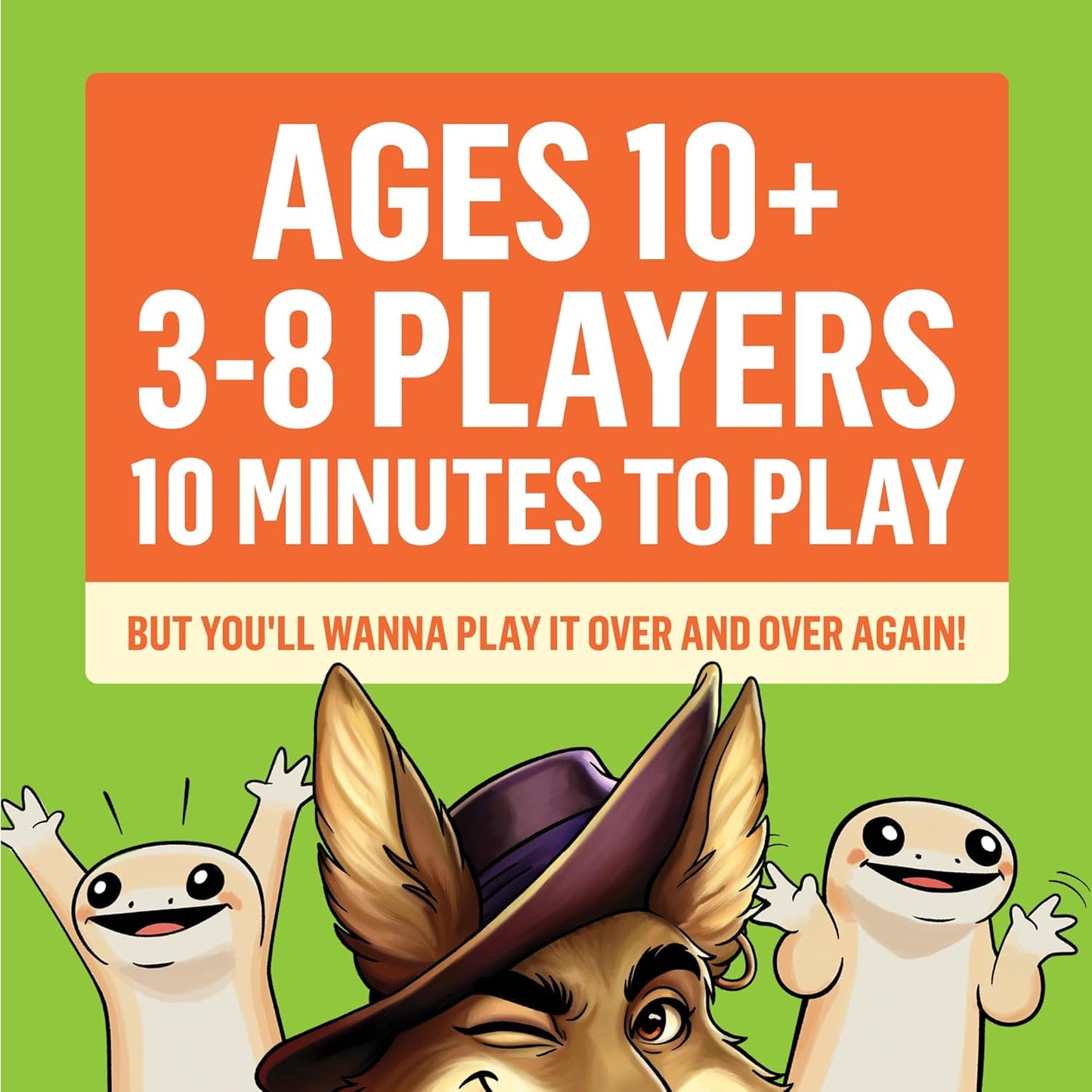 Exploding Kittens Coyote Created by Tim Ferriss | Perfect for Family Fun, Game Night, and Travel | 3-8 Players, 10 Mins, Ages 10 and Up