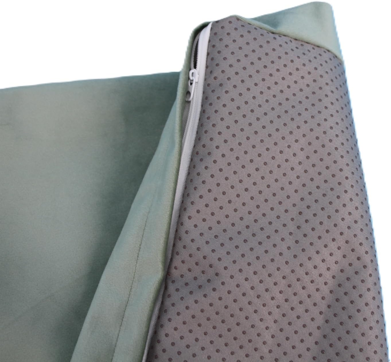 Waterproof Dog Bed Cover Replacement with Zipper Sage Green 41x29 Inch