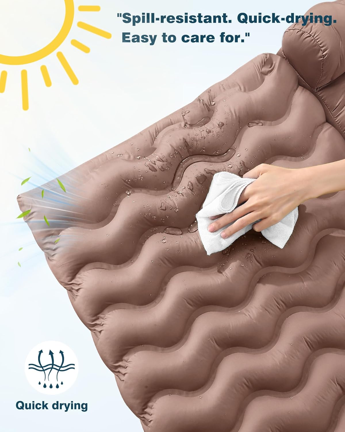 Orthopedic Memory Foam Dog Sofa Bed, Foldable Pet Couch Bed, Cooling Fabri & Removeable Cover, Beige,30"x40"x16"