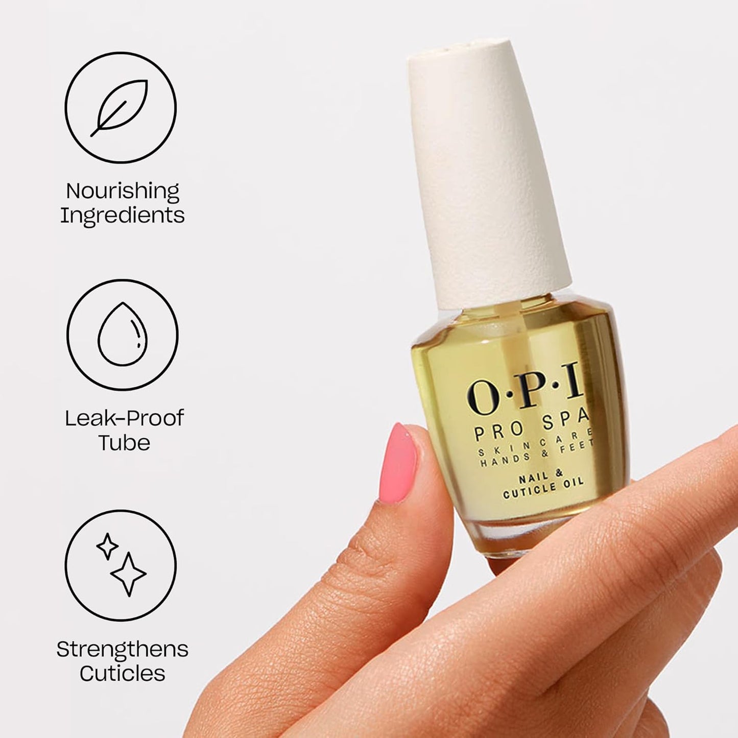 OPI ProSpa Nail and Cuticle Oil | Cuticle Oil Bottle for Nails & Dry Hands | Strengthens Cuticles for Nail Growth