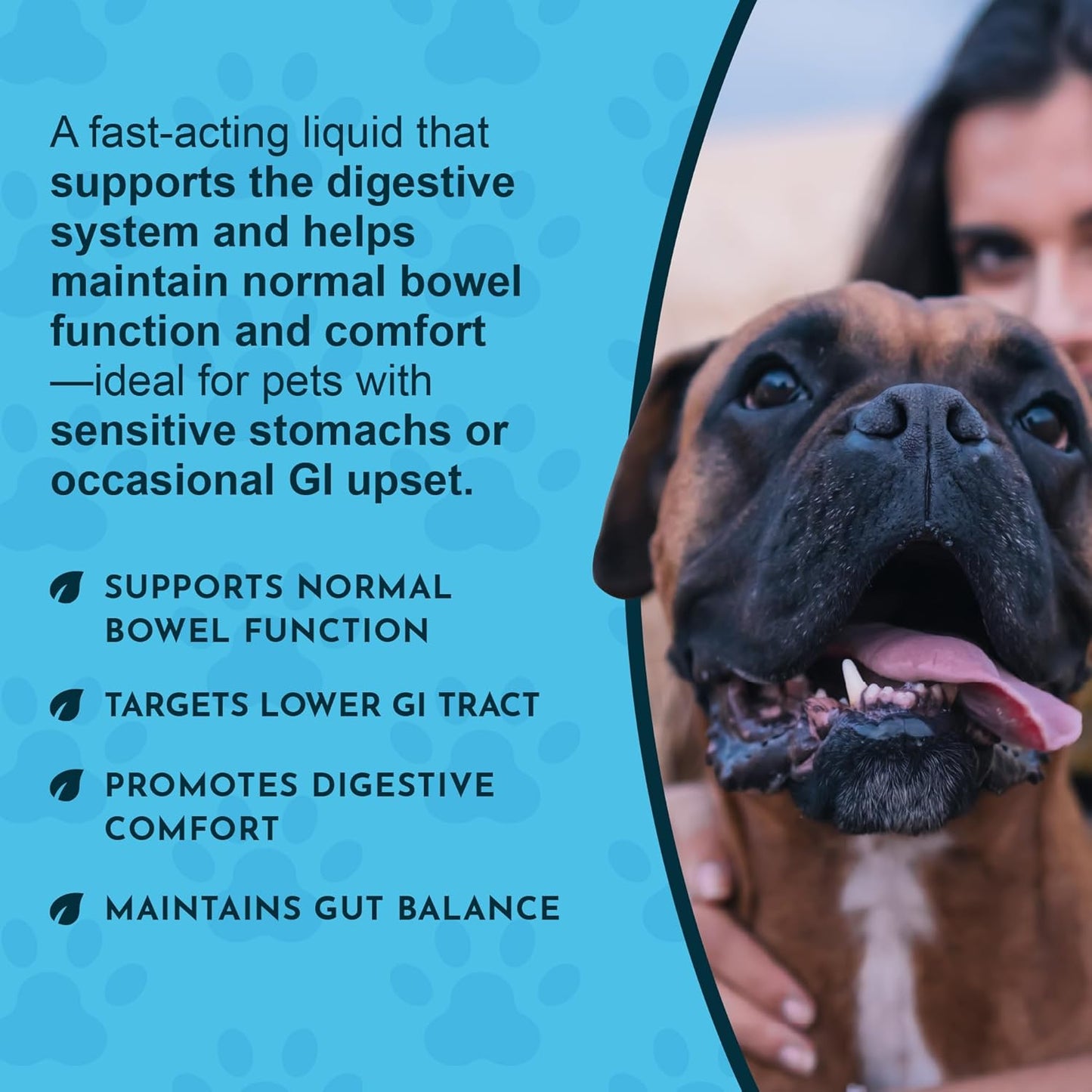 Animal Essentials Colon Rescue - Dog Stool Softener, Organic Slippery Elm Bark, Fast Acting Anti Diarrhea Liquid Drops for Dogs & Cats, Natural Constipation Relief Supplement for Pets - 2 fl oz