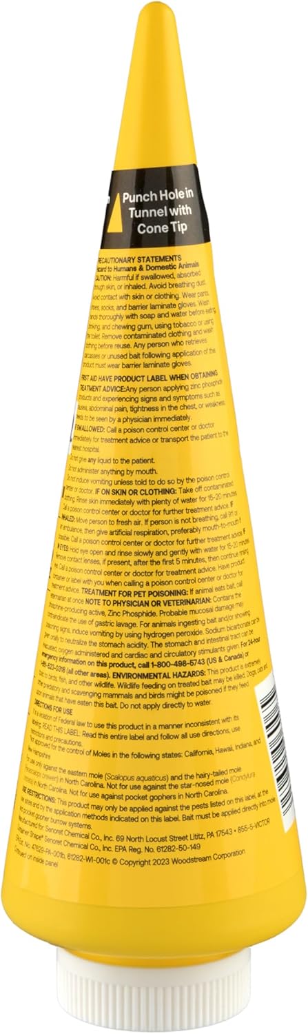Victor M6006 Outdoor Mole & Gopher Poison Peanuts, Mole and Gopher Killer Bait, 4 Pack