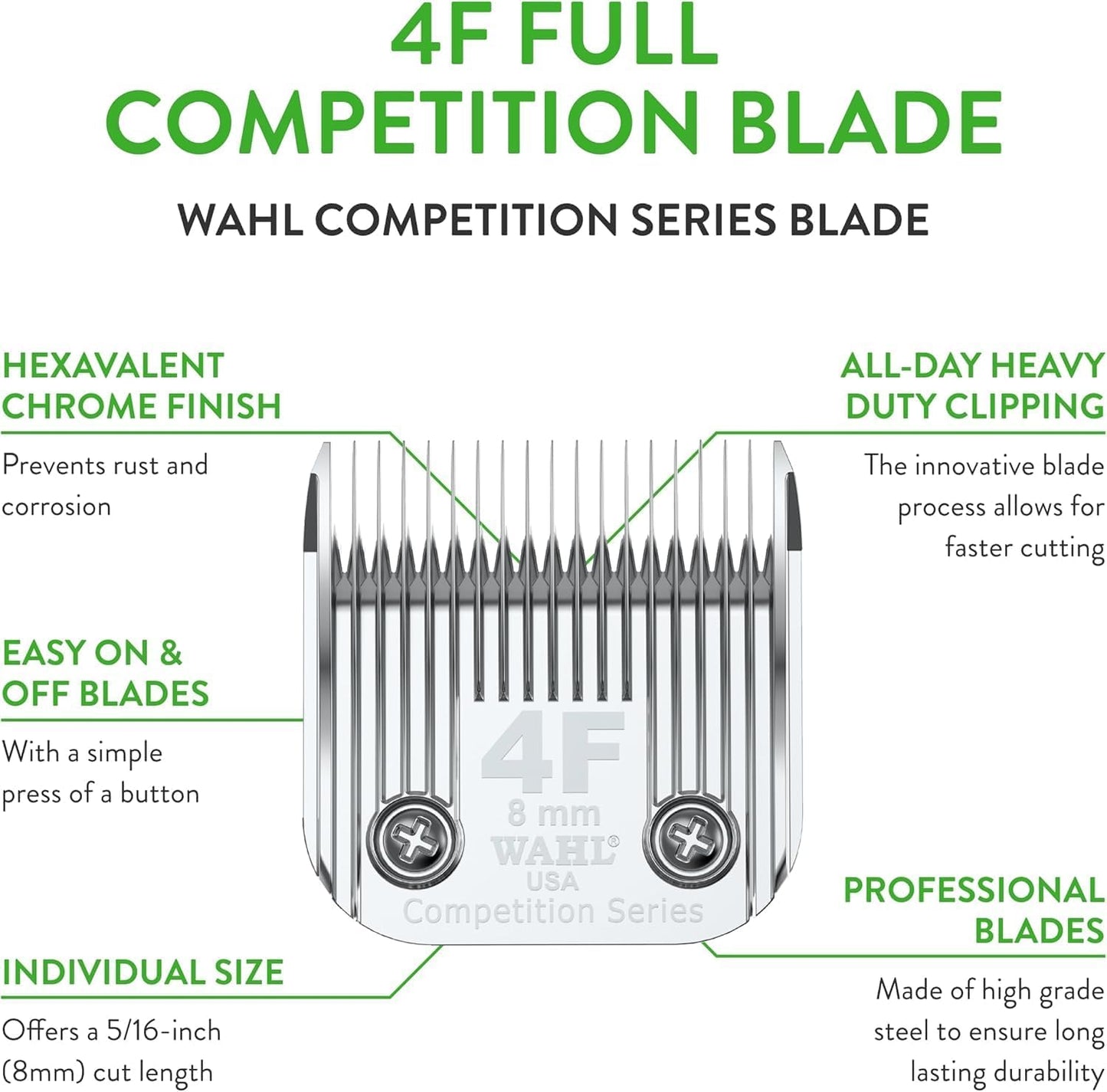Wahl Professional Animal 4F Full Competition Blade 5/16" 2375-100, Steel