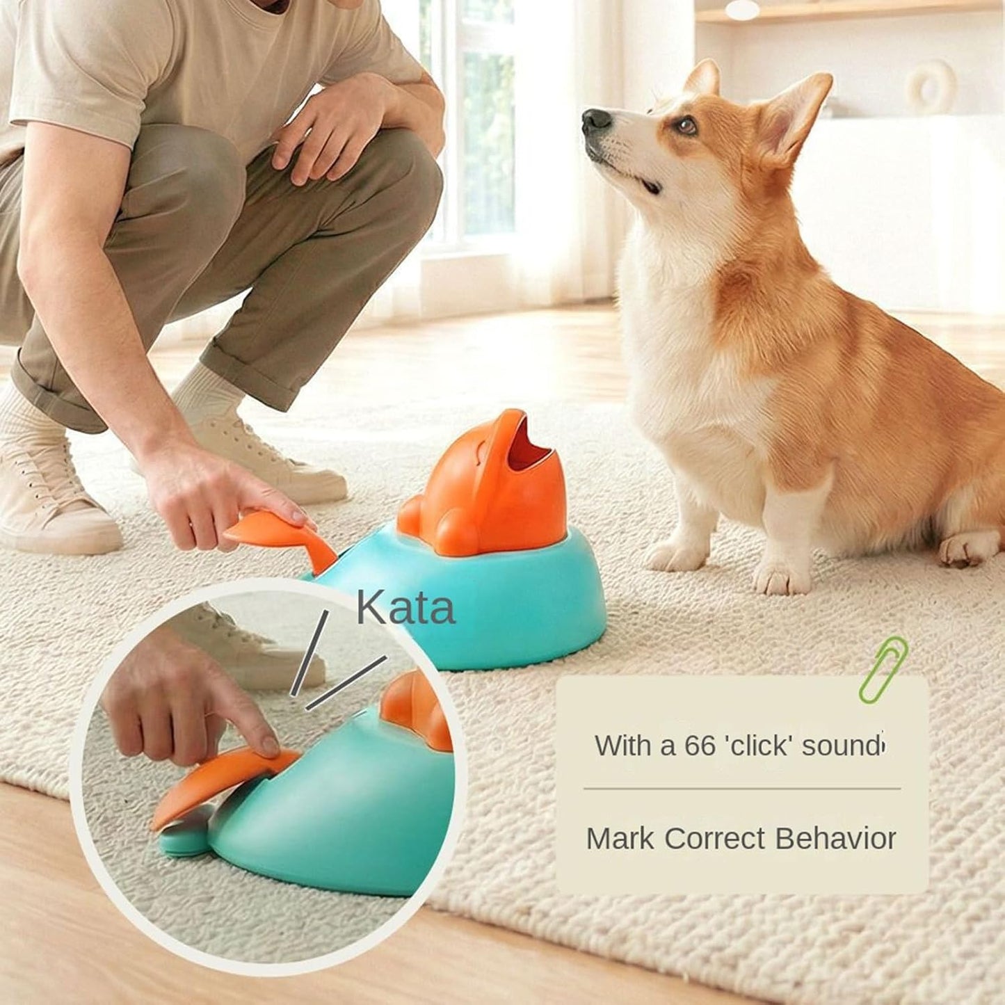 Whale Dog Dispenser, Interactive Food Puzzle, Pet Treat Toy with Sturdy Design, Enrichment Tool for Puppy Training Indoor Outdoor, Mental Stimulation Accessory, Fun Feeding Gadget for Reduces Bloatin