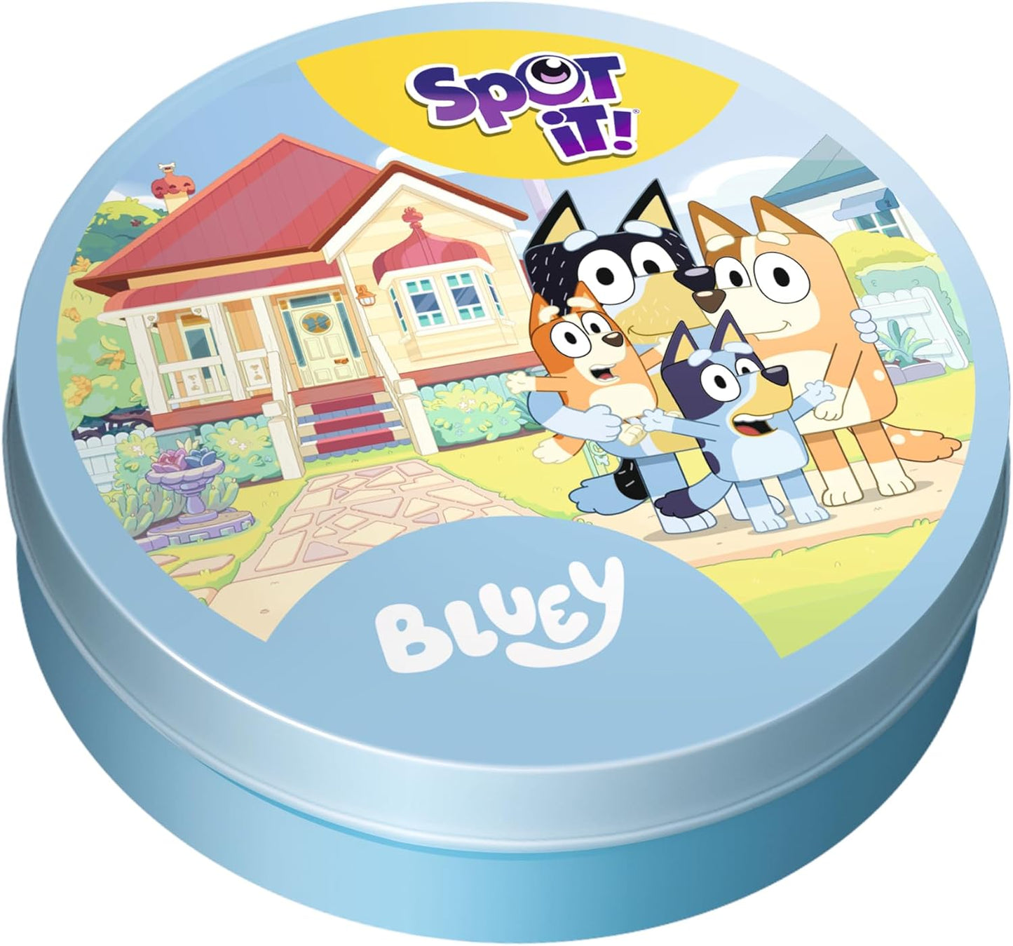 Asmodee Spot It! Bluey Card Game - Fast-Paced Matching Game Featuring Bluey & Friends, Fun for Family, Kids & Adults, Ages 4+, 2-8 Players, 15 Minute Playtime
