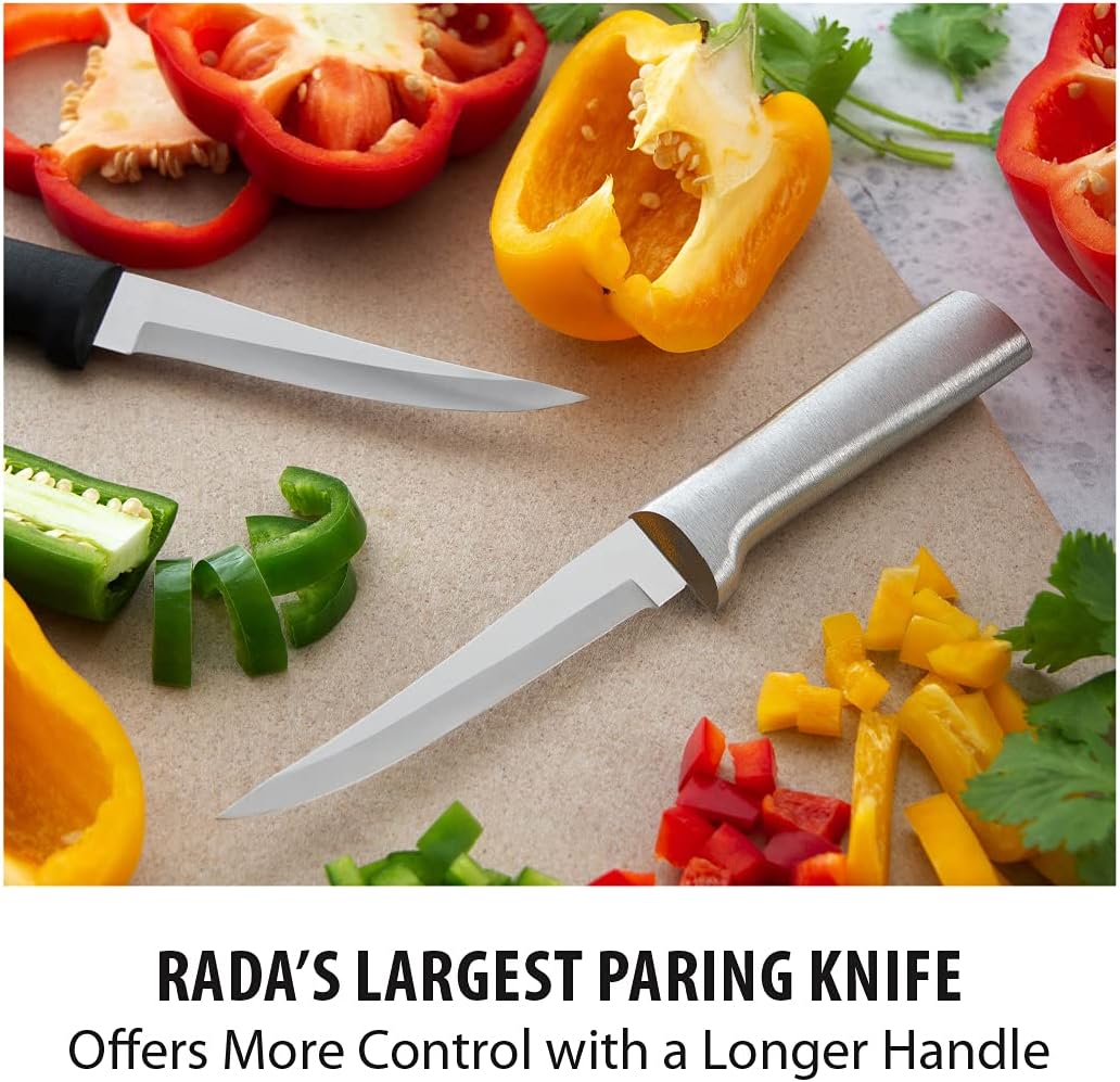 Rada Cutlery Super Parer Knife (R127), 4.38" Stainless Steel Blade, Silver Handle
