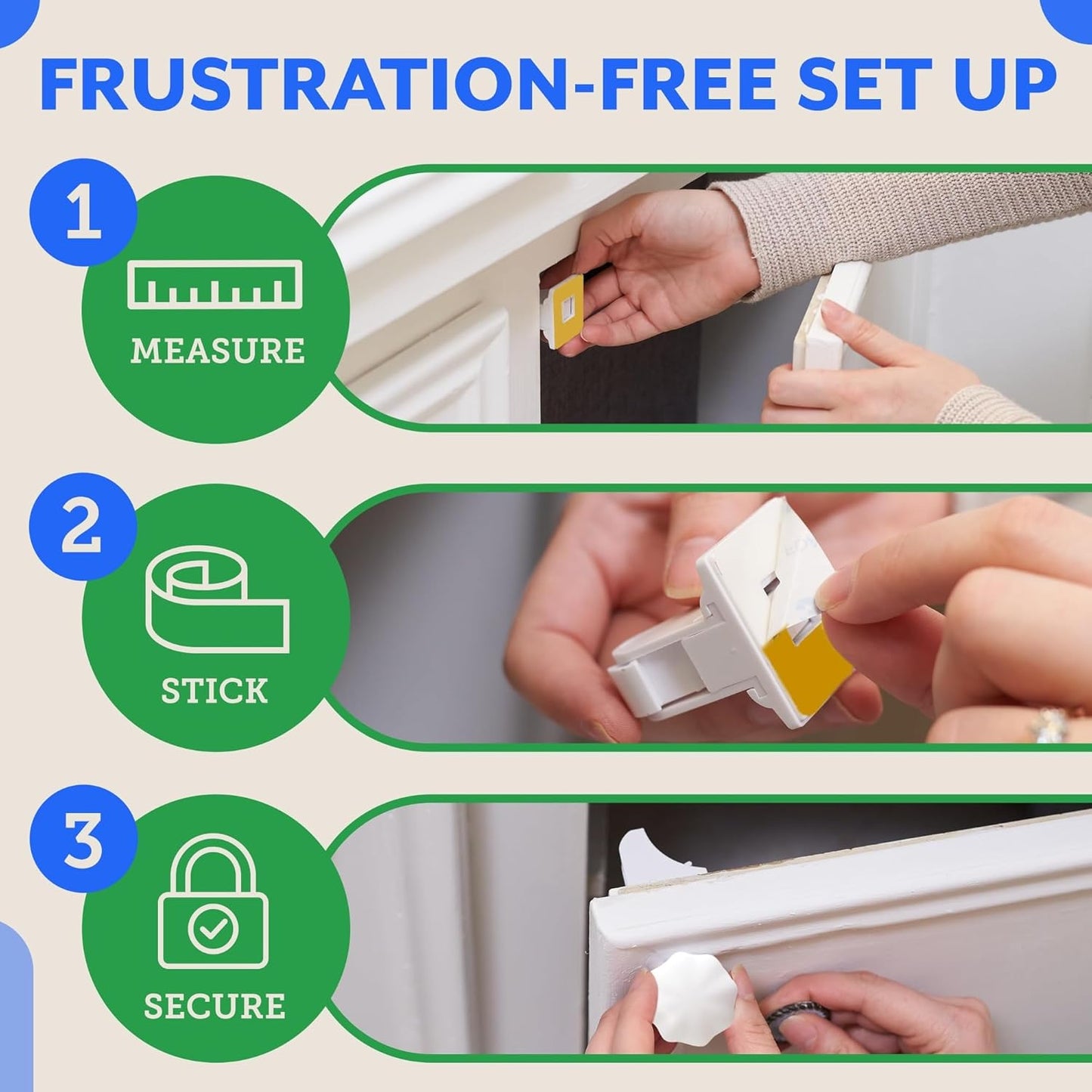 Magnetic Cabinet Locks for Babies (20 Pack Locks with 3 Keys), Eco Baby Baby Proofing Cabinet Locks, Child Locks for Cabinets Drawers Doors, Easy Installation No Tools Required