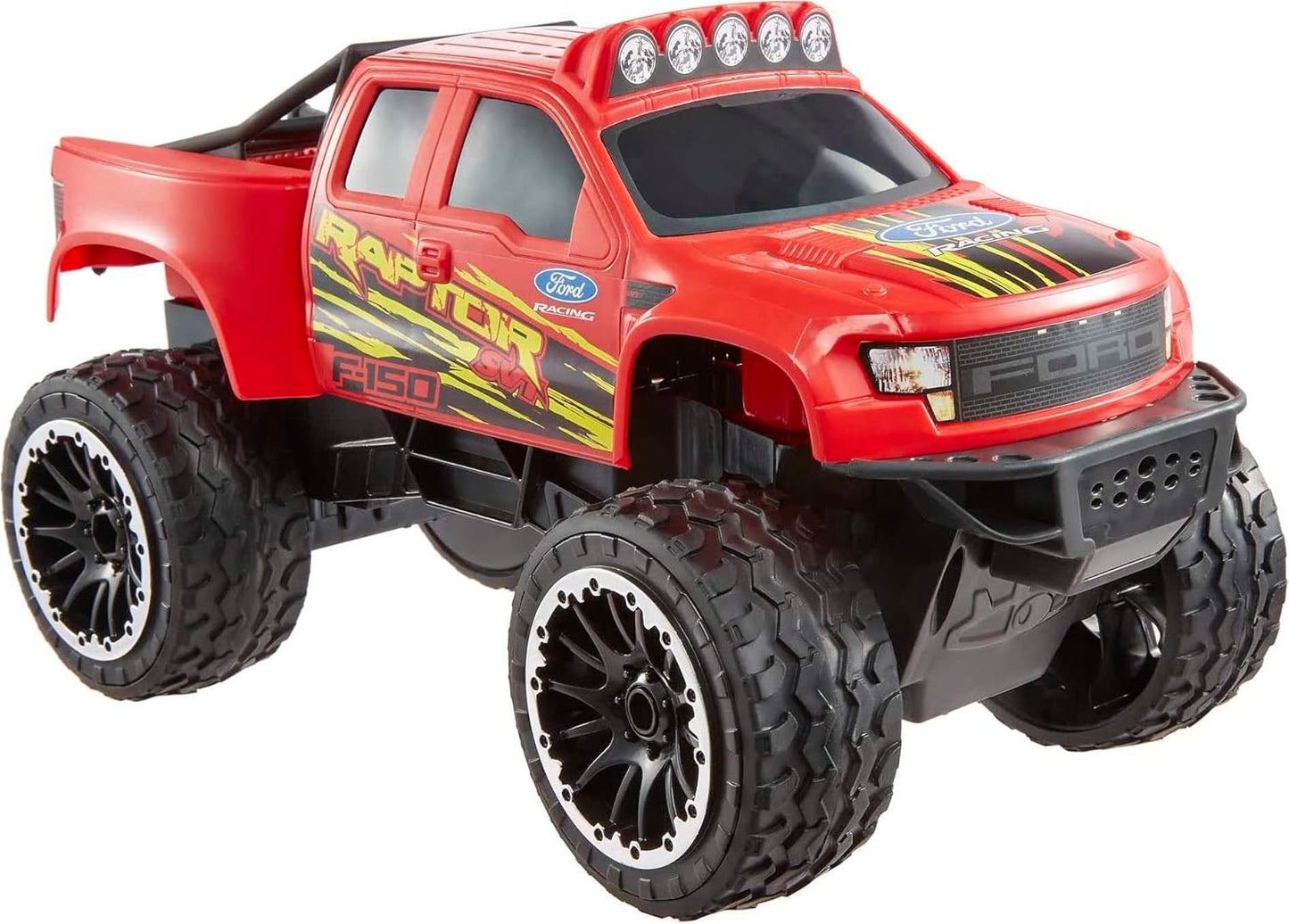 Mattel Hot Wheels RC Red Ford F-150, Full-Function Remote-Control Toy Truck, Large Wheels & High-Performance Engine, 2.4 GHz with Range of 65ft
