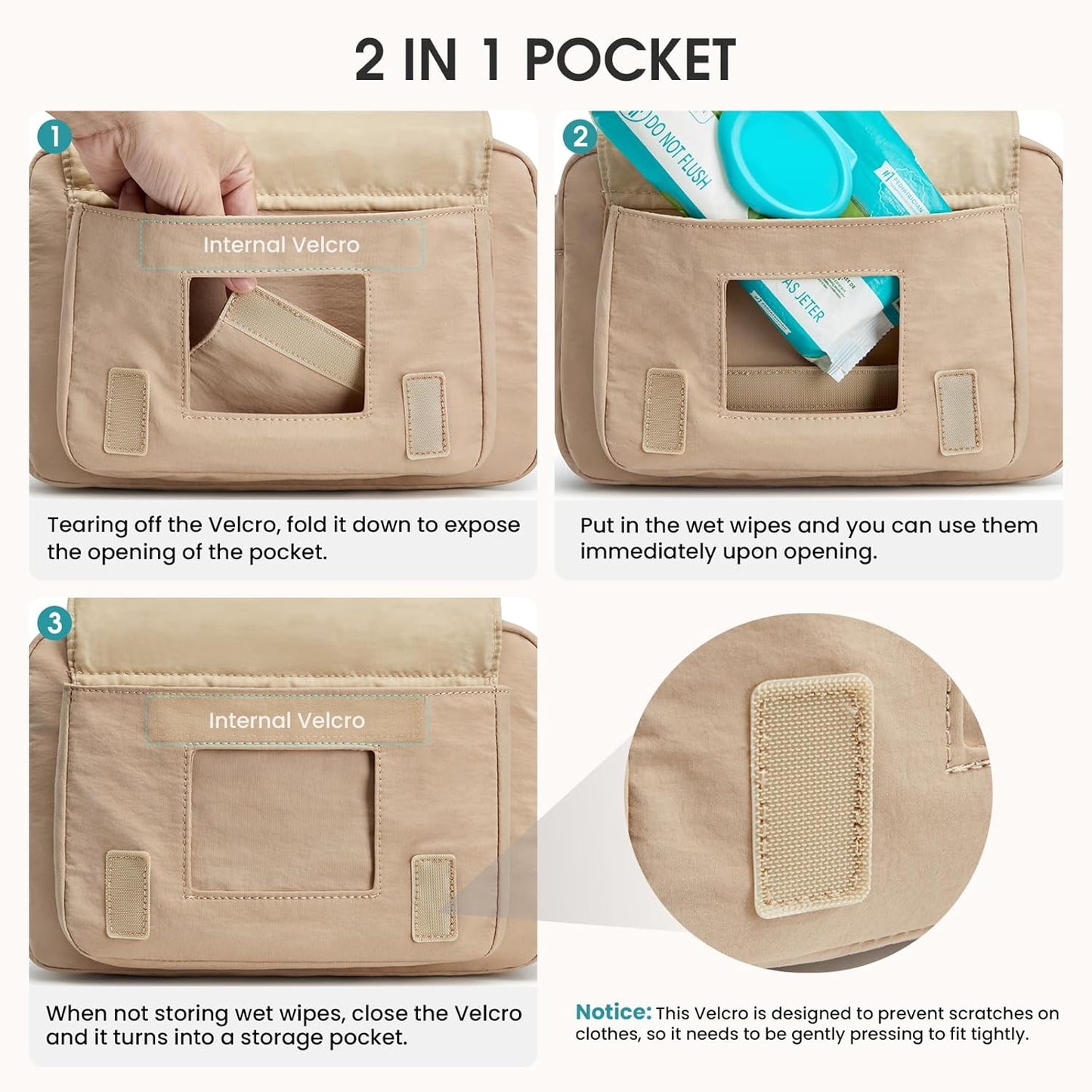 G4Free Small Diaper Bag for Baby Girl and Boy, Mini Sling Diaper Bag Fanny Pack with Portable Changing Pad