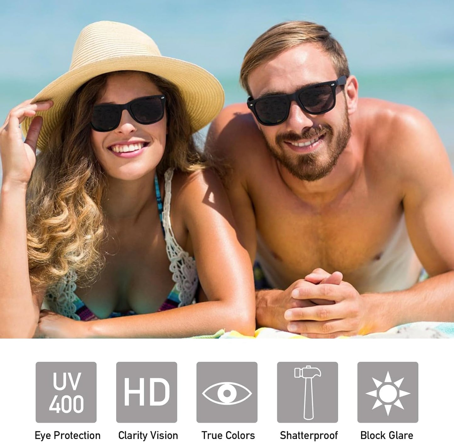 Party Sunglasses Bulk - Adult Retro Plastic Pack of 12 Vintage Sunglasses for Men Women - Party Favors