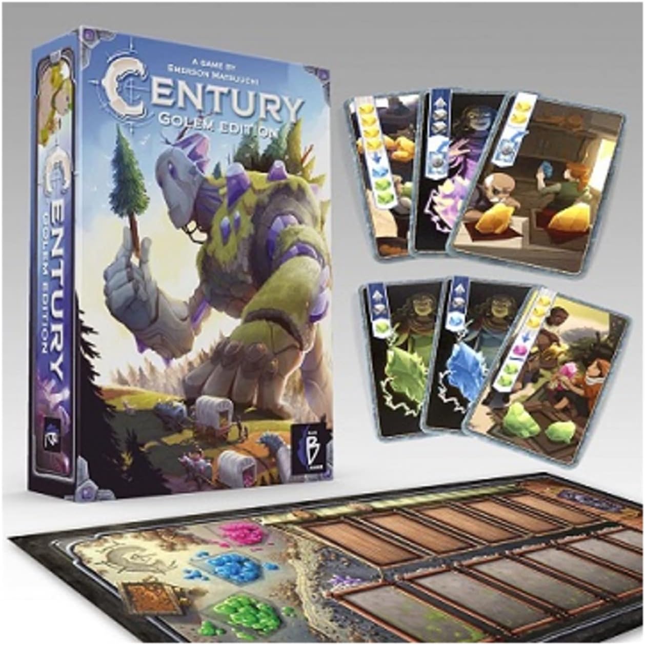 Asmodee Century Golem Edition Board Game - Journey Along The Golem Road in Caravania, Strategy Game for Kids & Adults, Ages 8+, 2-4 Players, 30-45 Minute Playtime