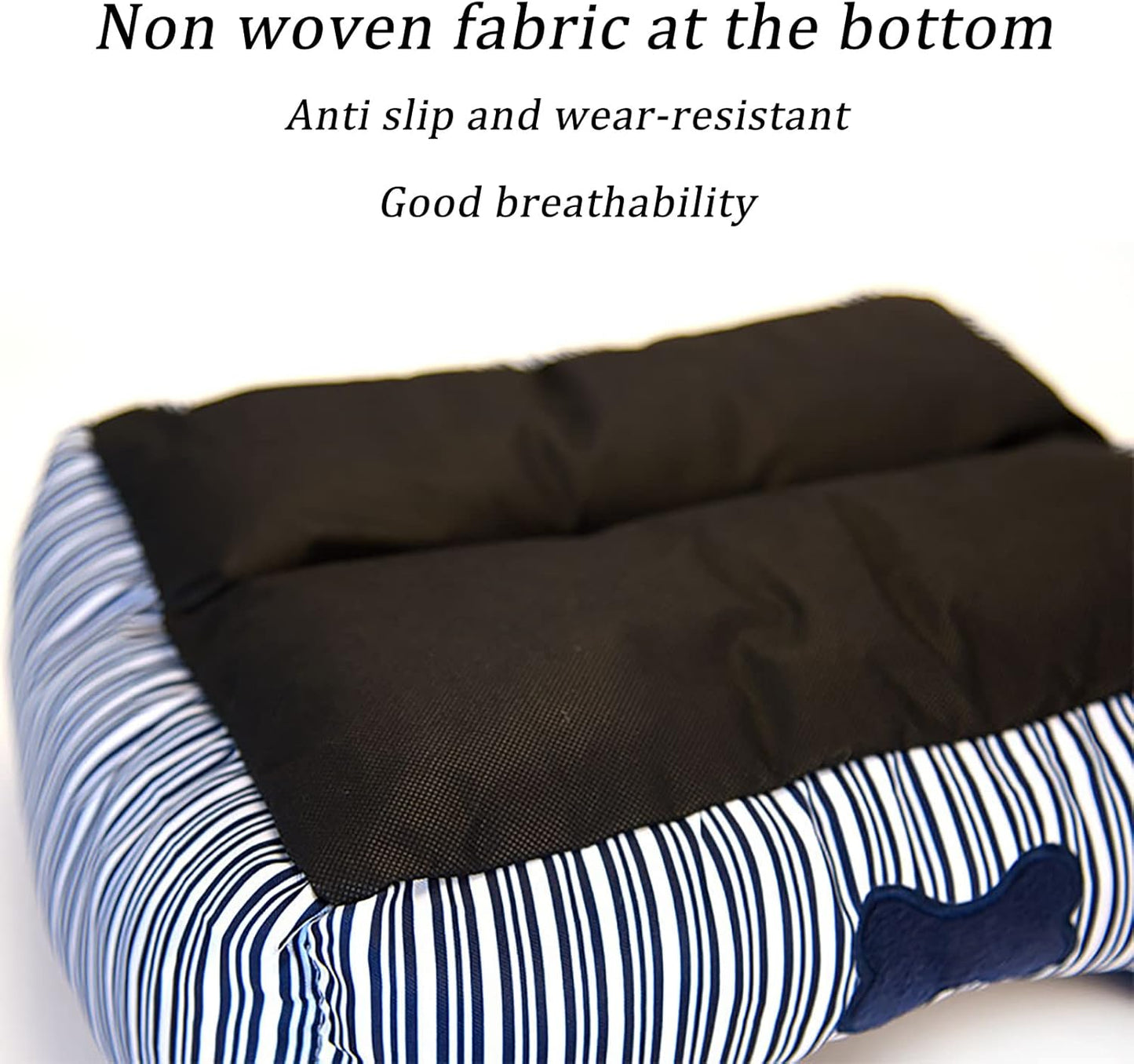 Pet Dog Bed for Dogs Dog Beds Pet Bed Dog Sofa Bed for Comfortable Sleep Machine Washable for Medium and Large Dogs Puppy Bed,Blue,L