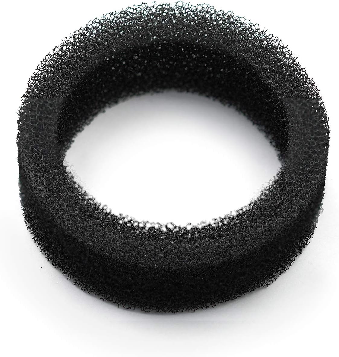 8 Pieces Pet Water Fountain Filter Sponge Replacement for 2.5 L/84 oz 2.2 L/ 74 oz Stainless Steel Cat Fountains, Black Round Filter Foam for stainless steel Cat Drink Fountains