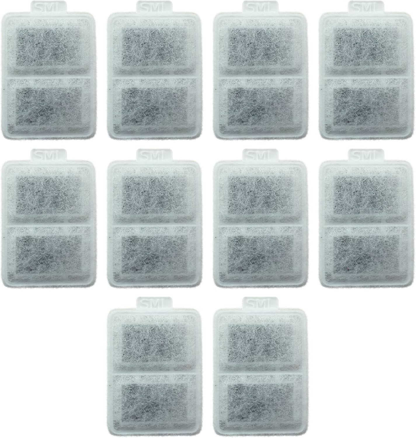 PET STANDARD Replacement Small Water Filter Compatible With Whisker City® Automatic Pet Fountain, Pack of 10