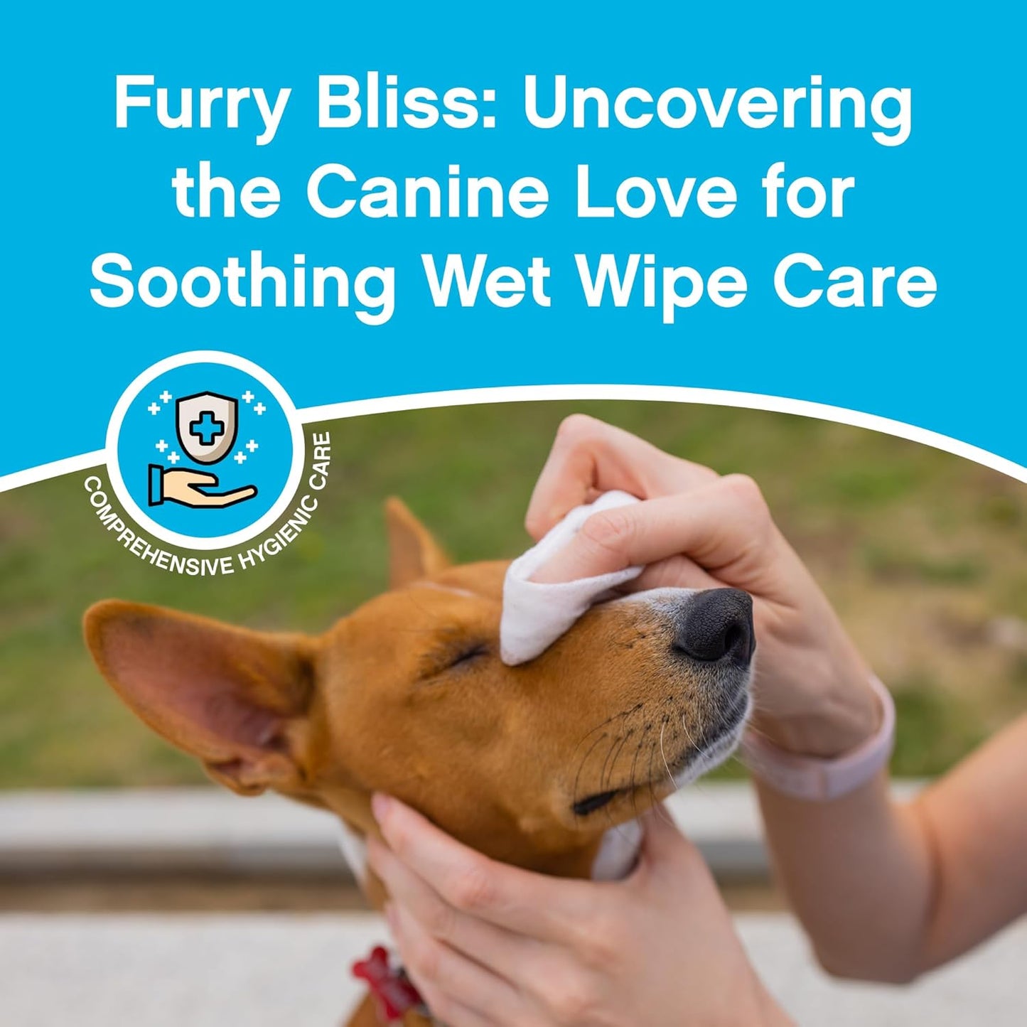 NonScents Dog Grooming Wipes - 75 Deodorizing & Cleaning Dog Wipes - Pet Wipes for Dogs - Fragrance-Free Doggy Wipes for Paws, Butt, Body - Unscented Dog Wipes for Quick Baths