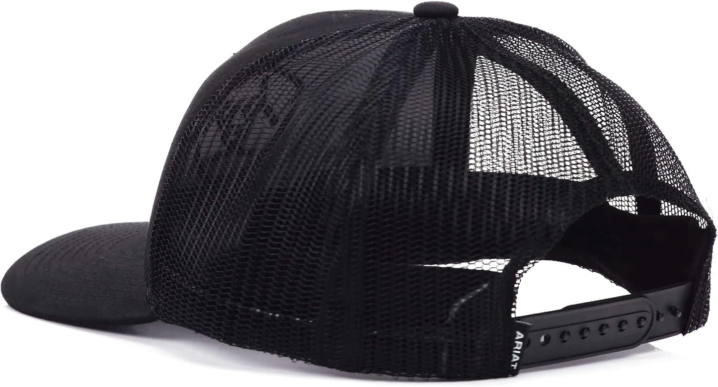 ARIAT Men's Shield Logo Cap, Adjustable Snap-Back Closure