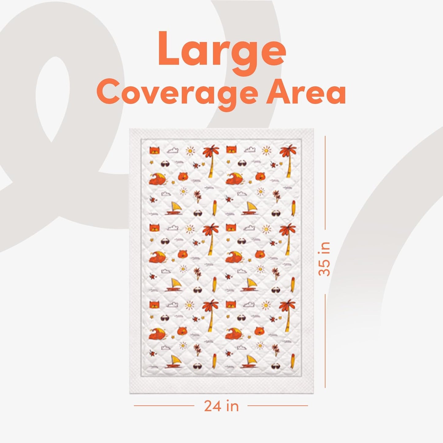 WUFHOUSE Potty Pads for Dogs - Extra Large with 5-Layer Absorbency, Leak Proof Odor Control Disposable Pads for Dogs & Multi-Pet Households - 35” x 24”, Pack of 40