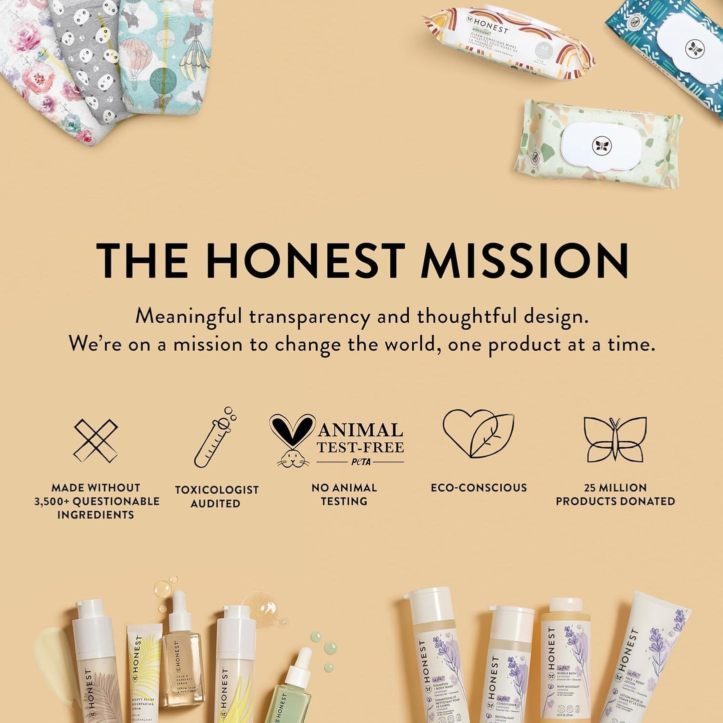 The Honest Company 2-in-1 Baby Shampoo & Body Wash, Fragrance-Free, Gentle, Tear-Free, Hypoallergenic, Naturally Derived, Sensitive Skin, 18 fl oz