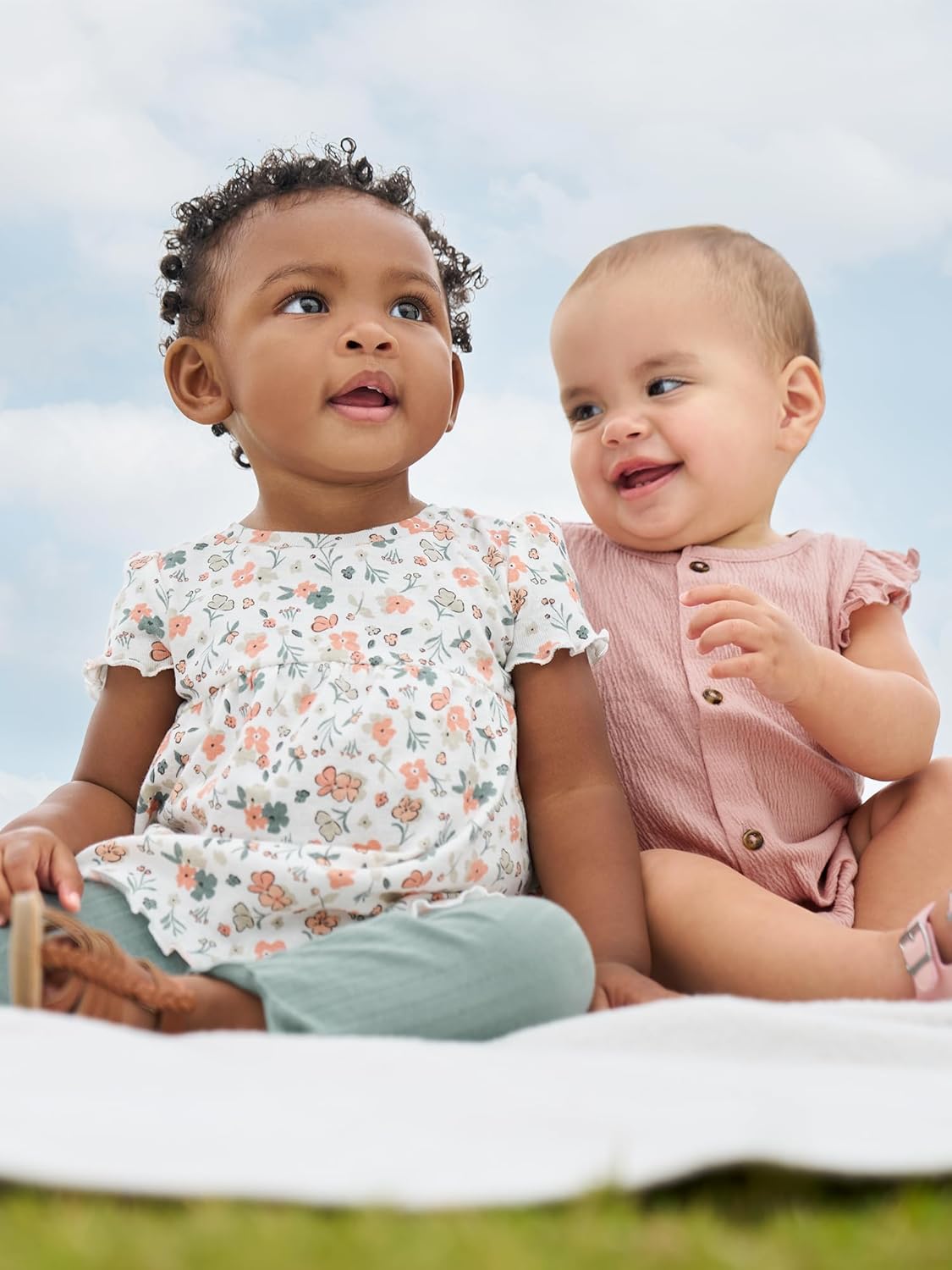 Simple Joys by Carter's Baby Girls' 2-pack Sleeveless Rompers