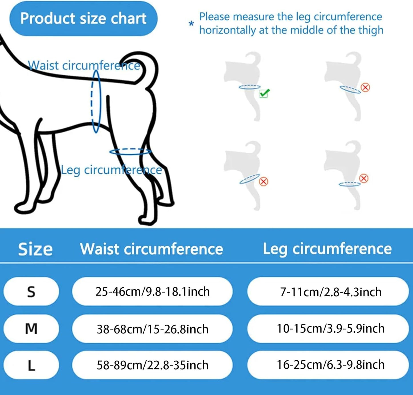Hip Support for Dogs - Pet Correction Aid, Breathable Hip Belt Lift Brace, Auxiliary Dog Harness, Walking Travel Outgoing Assistance, Home Mobility Support, Comfortable Ergonomic Dog Recovery Gear