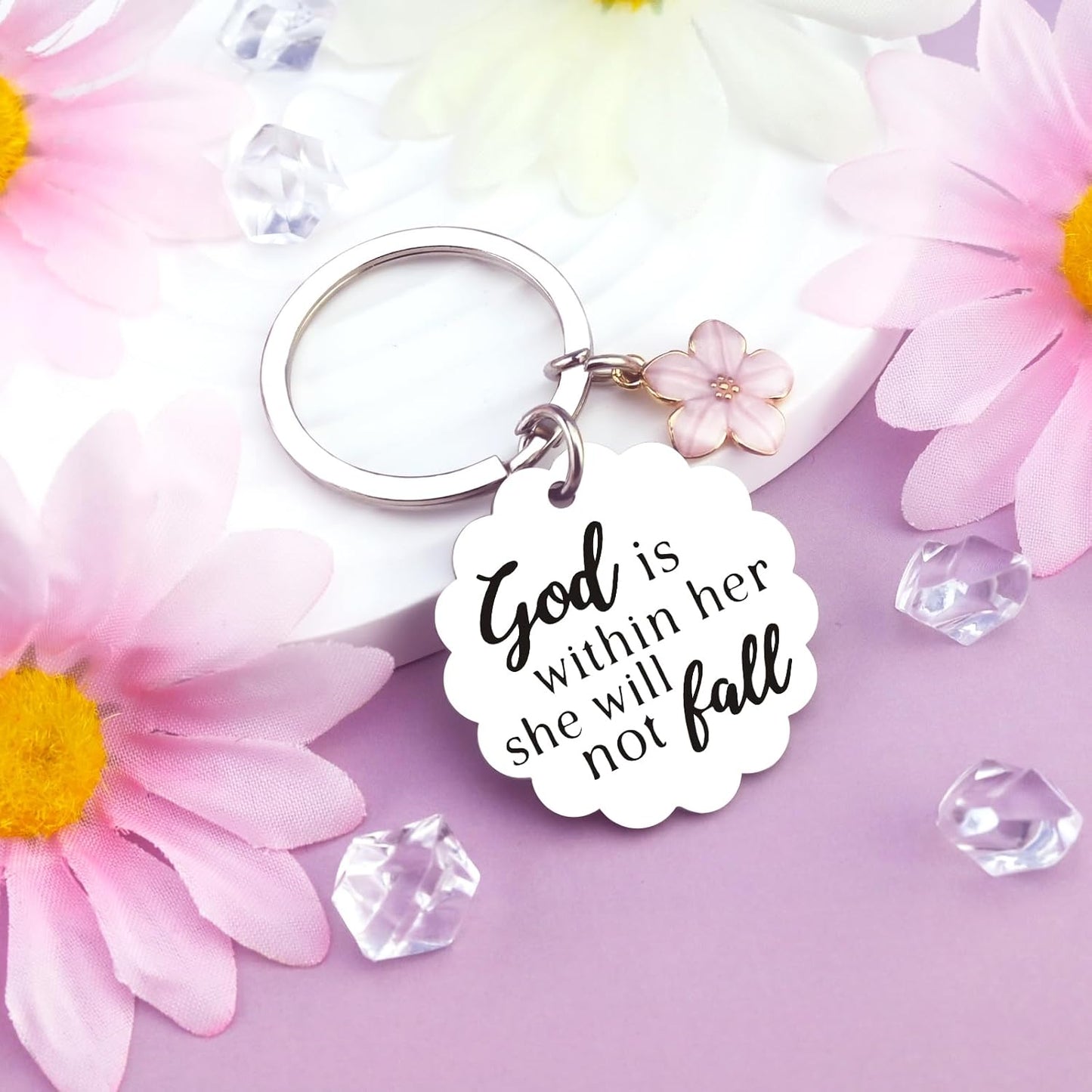 Christian Gifts for Women Inspirational Bible Verse for Friends Teen Girl Christian Keychain Spiritual Gifts Religious Biblical for Women Faith Based Gift Bible Accessories