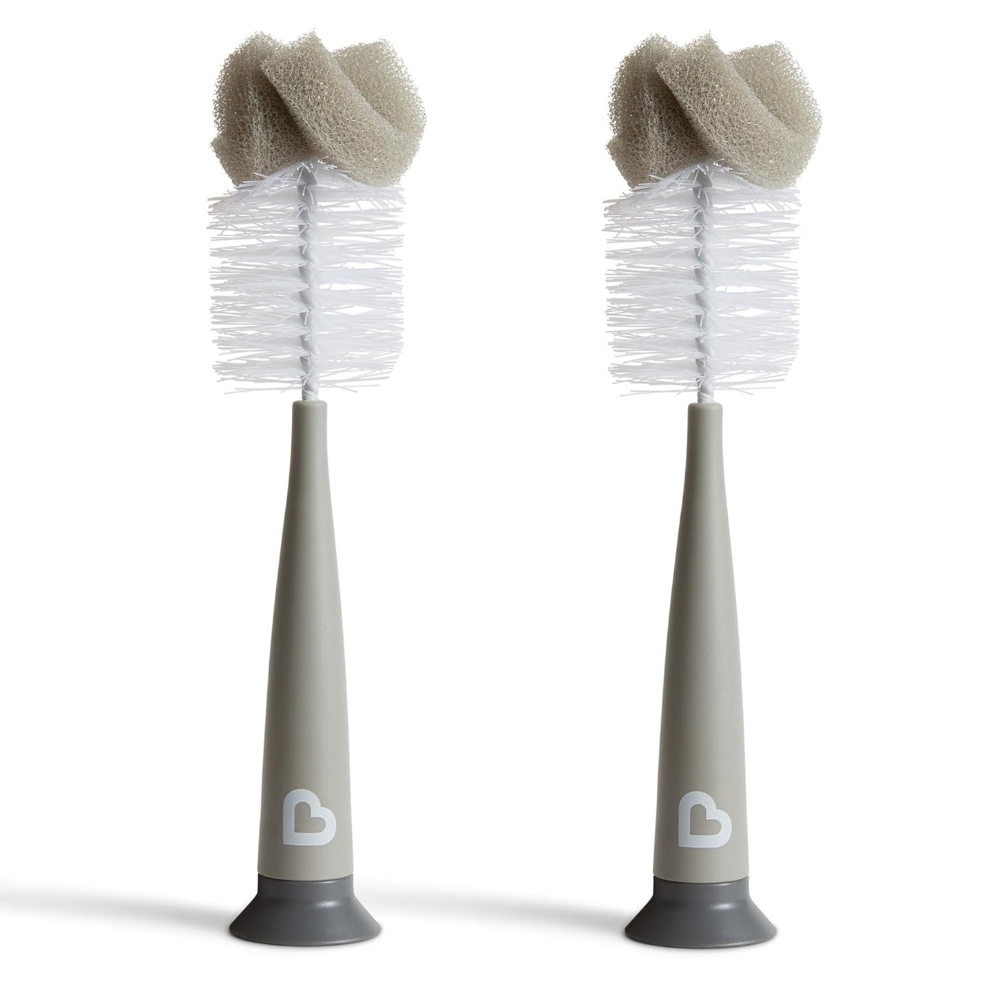 Munchkin® Sponge™ Bottle Brush, Modern Design, 2 Pack, Grey