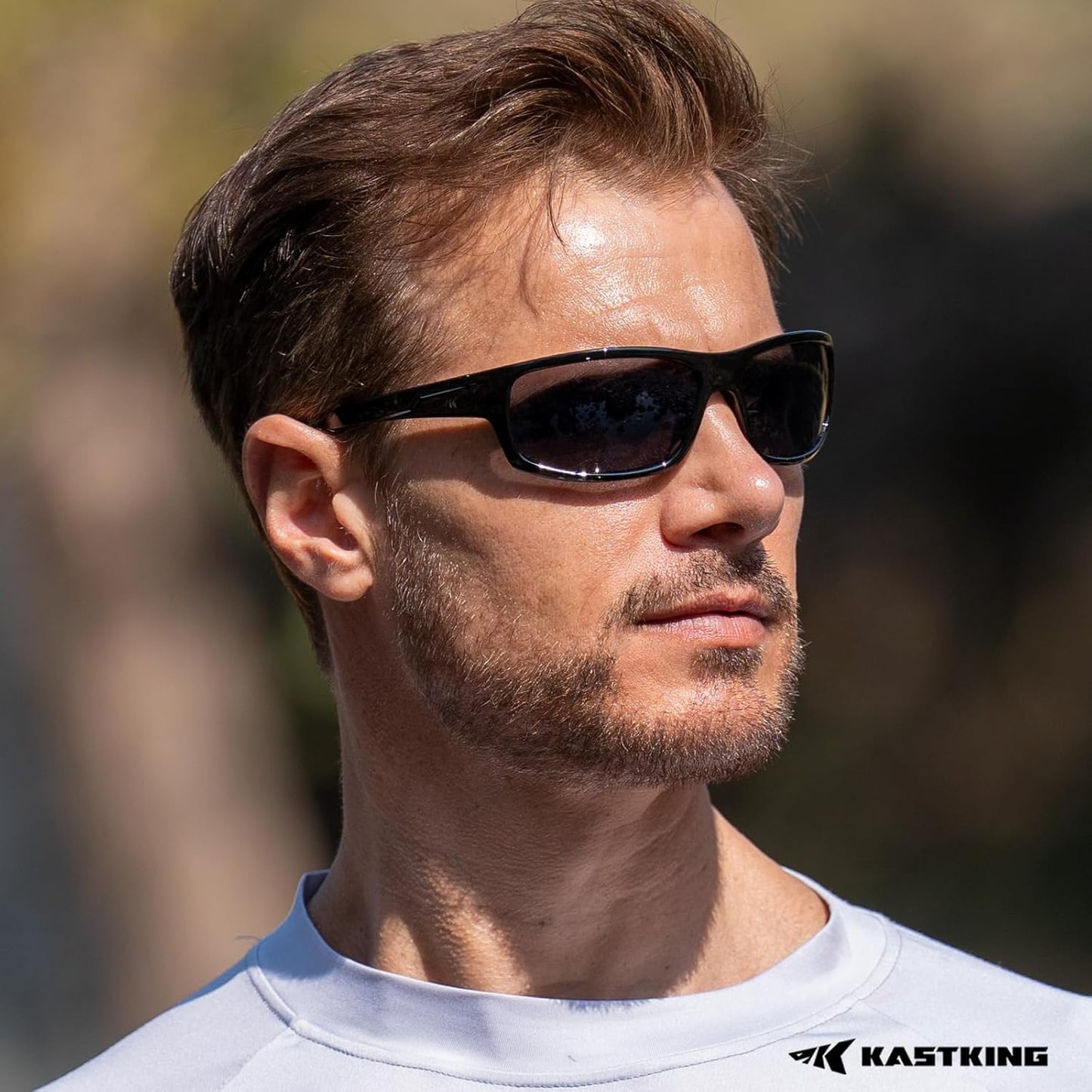 KastKing Kateel Sport Sunglasses, Full Wrap Design, PuriVex Protective Coating, Lightweight Grilamid Frame, UV Protection