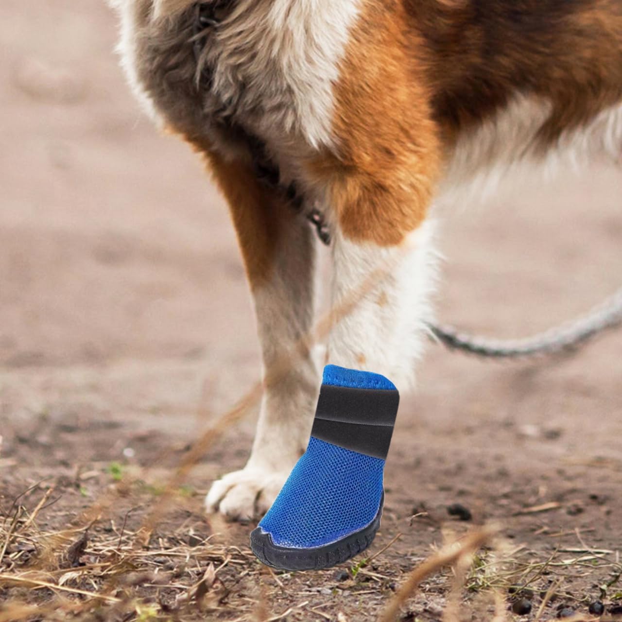 VOSAREA 10pcs Dog Bootie Straps Non Slip Sock Holders Adjustable Paw Protector Bands Non Skid Sock Fasteners Pet Footwear Accessories for Rainy Muddy Outdoor Use