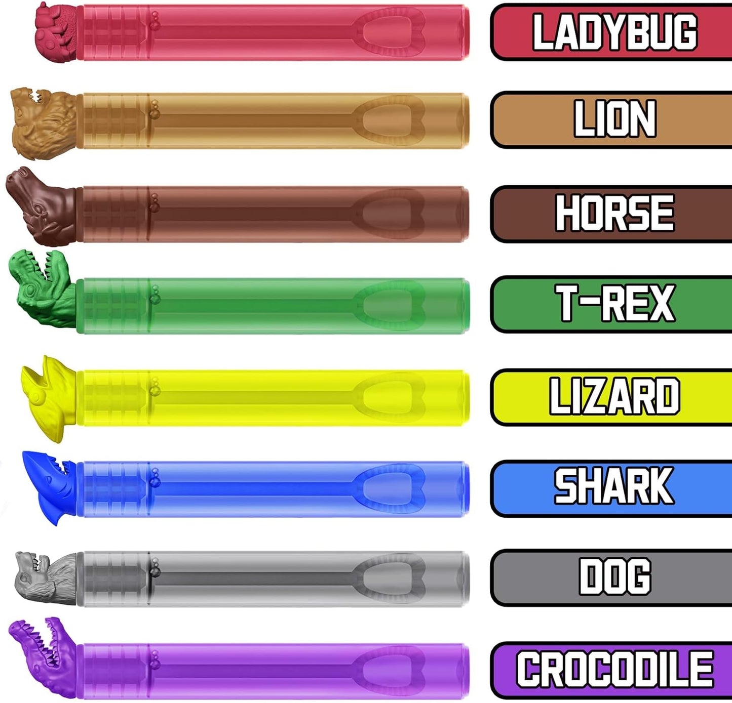 32 Pack Wild Animal Party Favors for Kids, Mini Bubble Wands Bulk Toys, Jungle Birthday Decoration, Safari Goodie Bag, Pinata Stuffer Supplies, Zoo Prizes Box Filler, Lion/Dog Return Gifts for Toddler