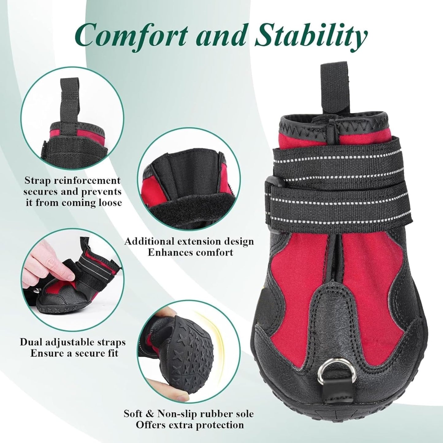 Dog Booties for Winter and Paw Protectors, Dog Brace for Acl Tear, Lift Toes for Foot Issues and Arthritis, Pet Corrector for Dogs (XL)