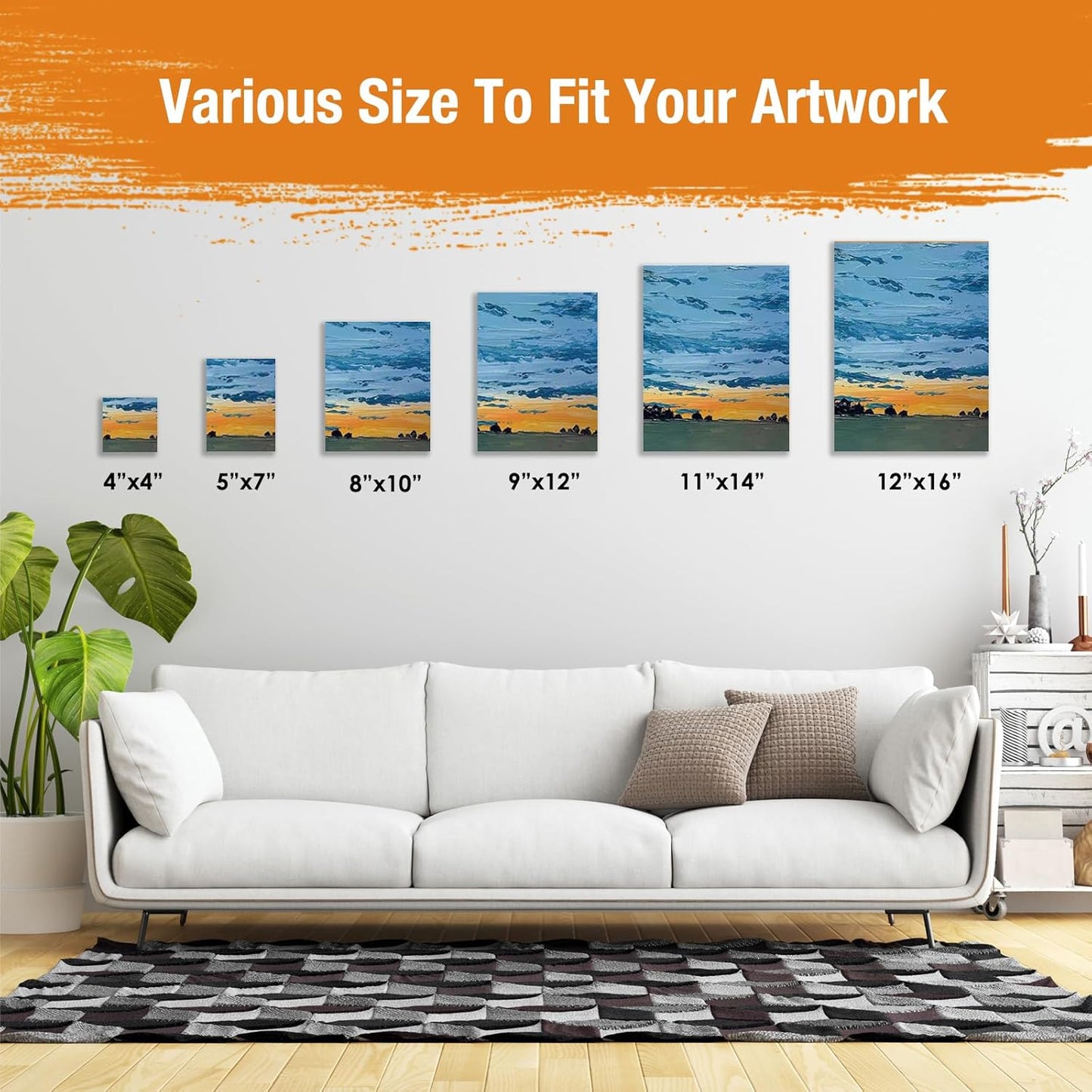 Canvas Boards for Painting 40 Pack, 8 inch x 10 inch Super Value Pack, Artist Canvas Panels for Oil & Acrylic Painting