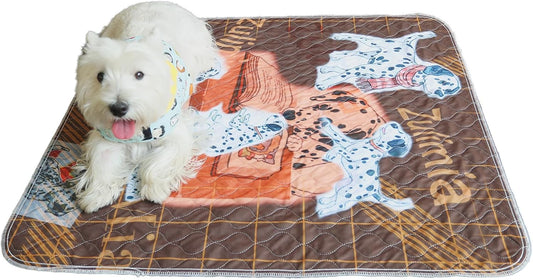 Reusable Puppy Changing Pads, 2 Pack Washable Dog Diaper Pads, Non-Slip Changing Pads, Absorbent and Leak Proof Training Pads (Potty), Box, Fence, Bed, Sofa (18*24inch(2pieces))
