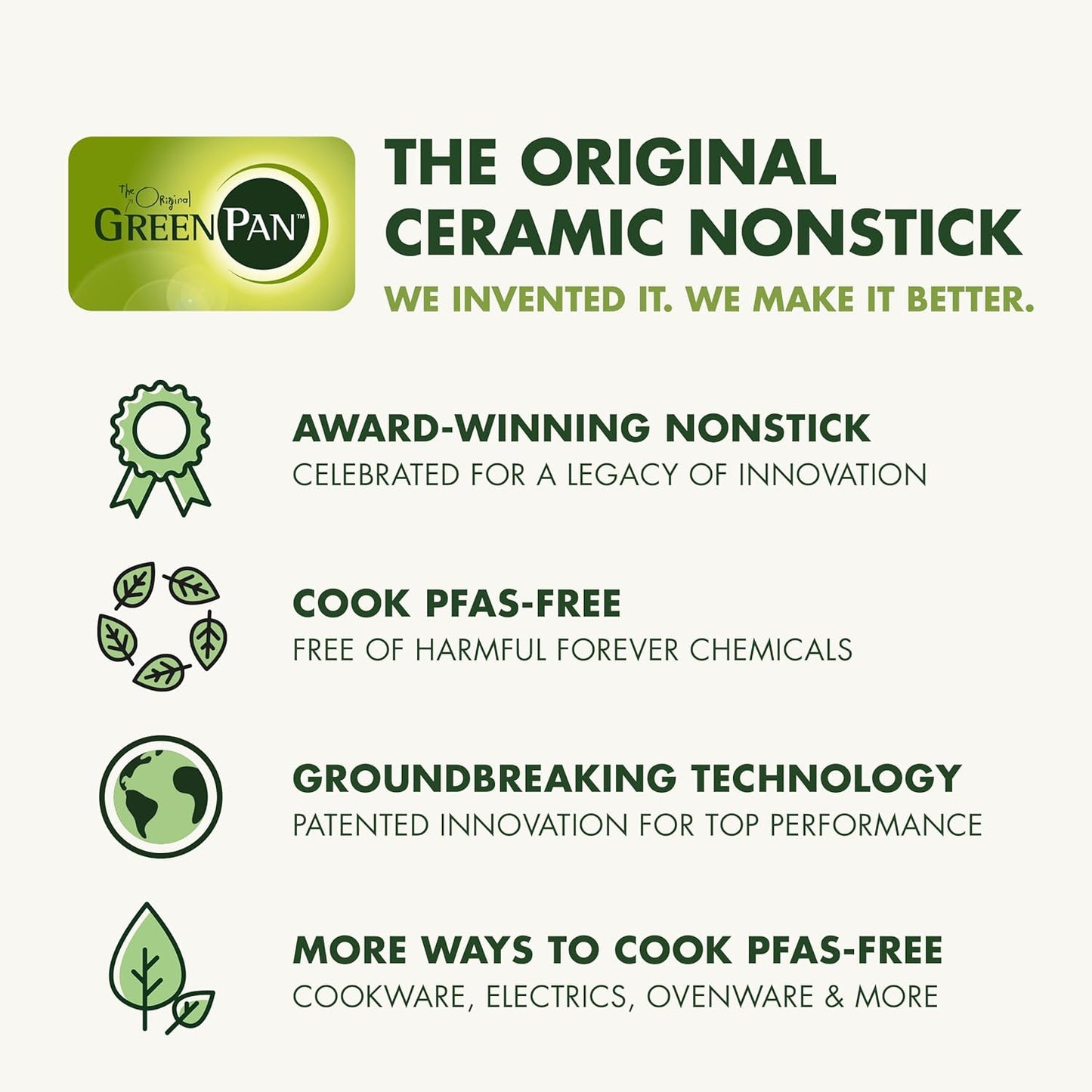 GreenPan Premiere Ovenware Healthy Ceramic Nonstick 4 Piece Bakeware Set, PFAS-Free, Rectangular, Square, Quarter, Half Sheet Baking Pans, Warp-Free, Oven Safe to 600F, Dishwasher Safe, Gray