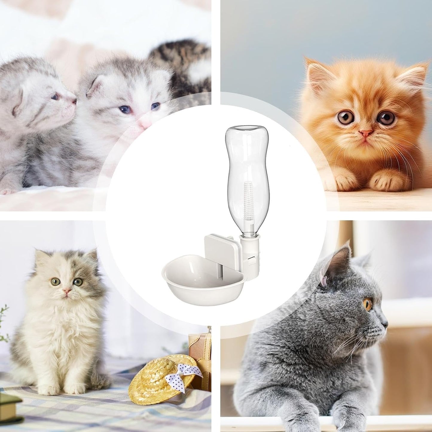 Dog Water Bottle | Leakproof Leakproof Portable Water Dispenser Space Saving | Airtight Dog Water Dispenser | for Small Cats, Ferrets, Hamsters,