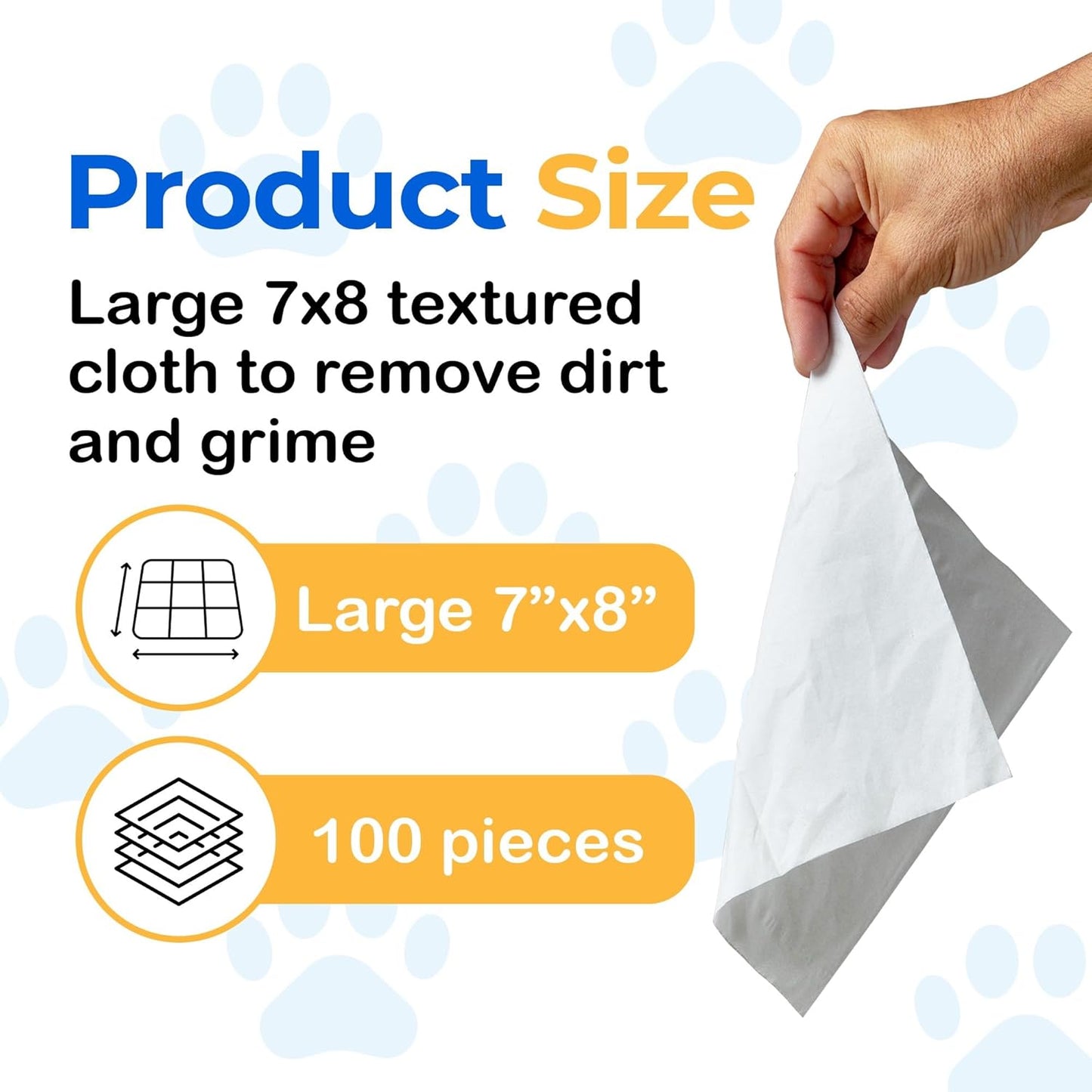SONO Dog Wipes with Aloe & Chamomilla - Gentle Pet Wipes for Paws, Butt, Face & Body - Cleaning, Deodorizing, Puppy & Cat Friendly - Unscented, 100 Count
