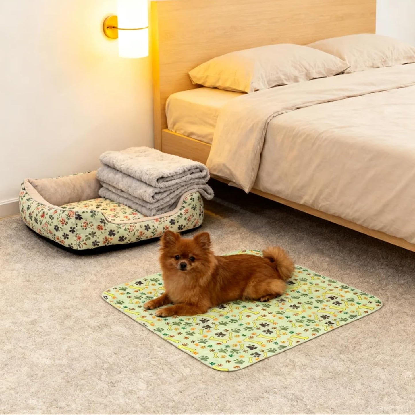 Puppy Pads with Pheromones, Washable Pee Pads for Dogs, Potty Training Pads for Indoor Use and Car Travel, Size 15.75 x 23.62 Inches