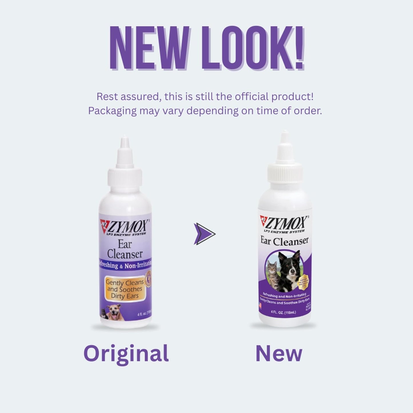 Zymox Ear Cleanser Solution for Dogs and Cats, 4oz