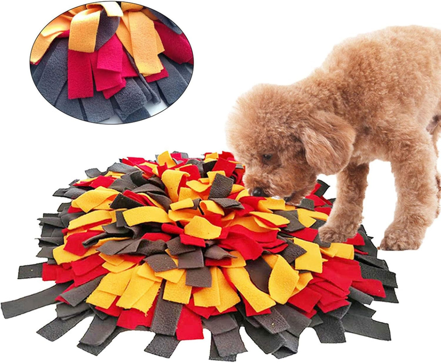 Pet Dog Snuffle Mat Nose Training Sniffing Pad Relieve Stress Fun for Play Puzzle Toy Slow Feeding Food Bowl Blanket